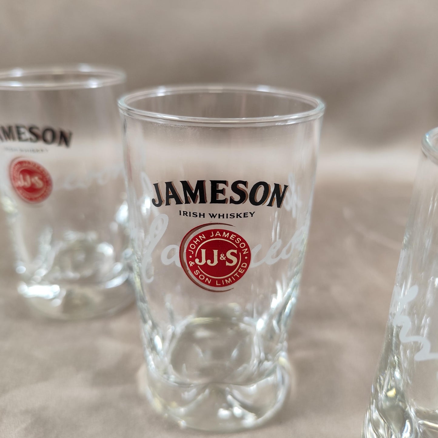 Lot de 6 verres à whisky Jameson Irish Wiskey Made in France Vintage 1980