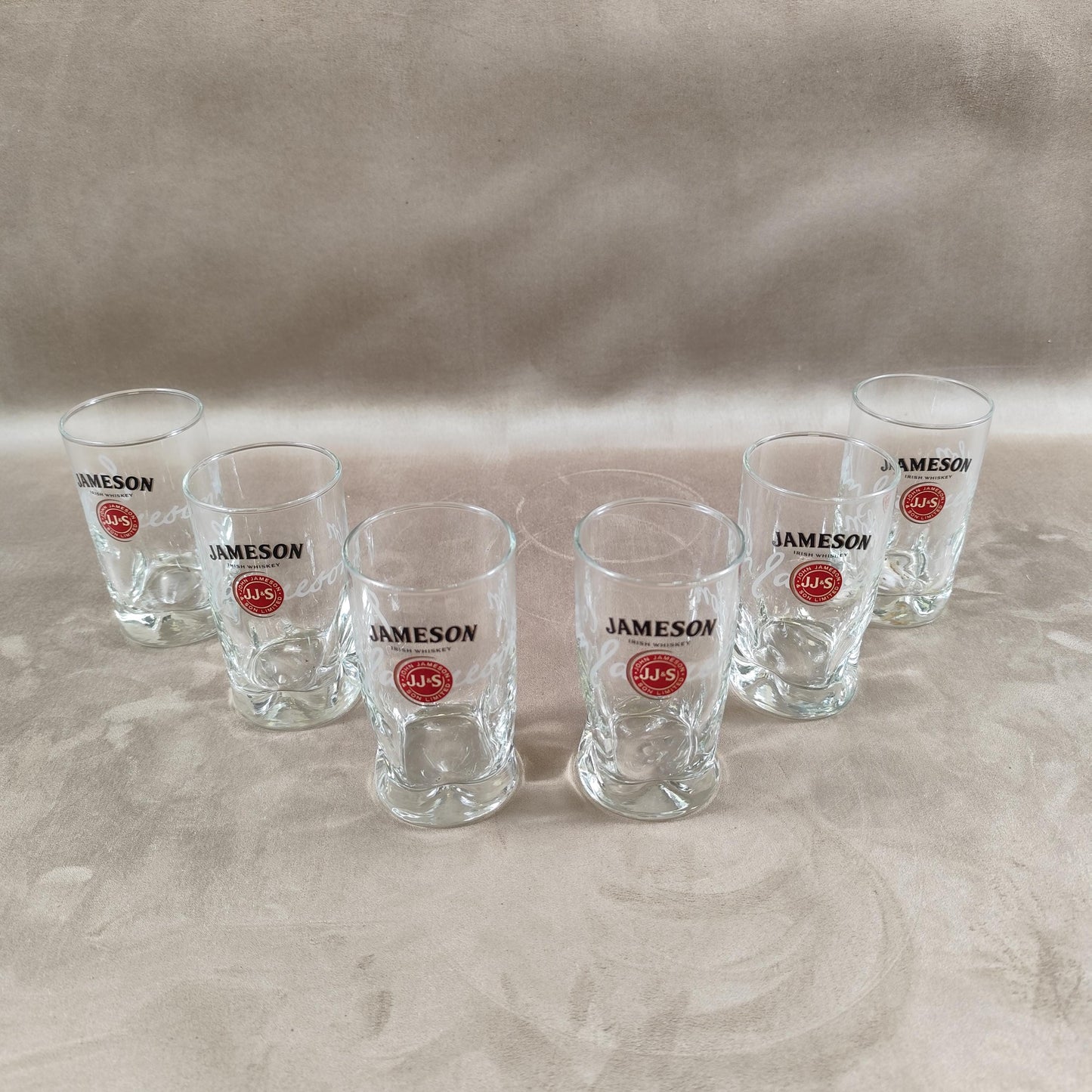 Lot de 6 verres à whisky Jameson Irish Wiskey Made in France Vintage 1980