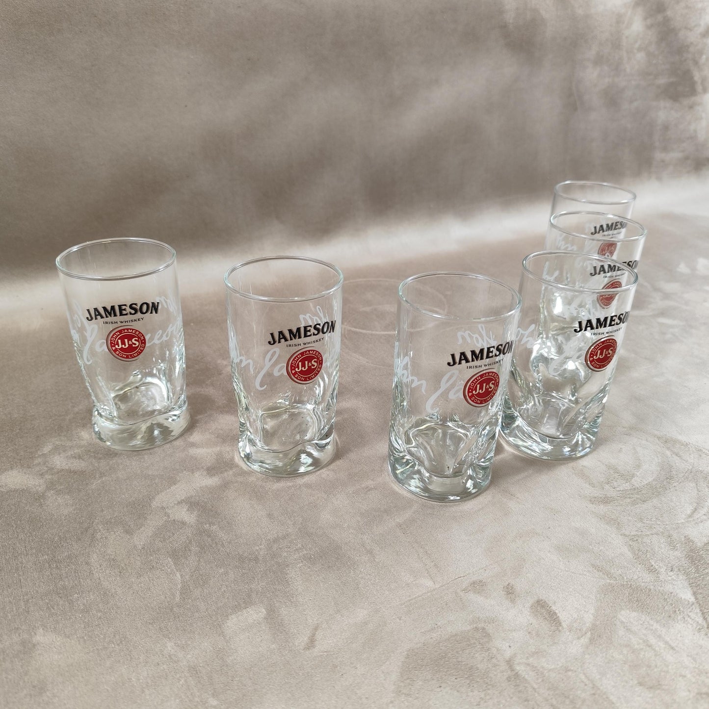 Lot de 6 verres à whisky Jameson Irish Wiskey Made in France Vintage 1980