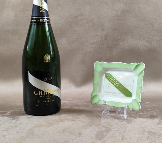 RARE Cendrier Champagne MUMM Cordon Vert par Haviland Limoges  Made in France Vintage 1900