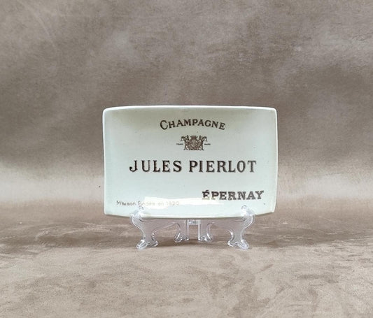RARE Cendrier publicitaire Champagne Jules Pierlot vintage par Keller et Guerin Made in France 1900