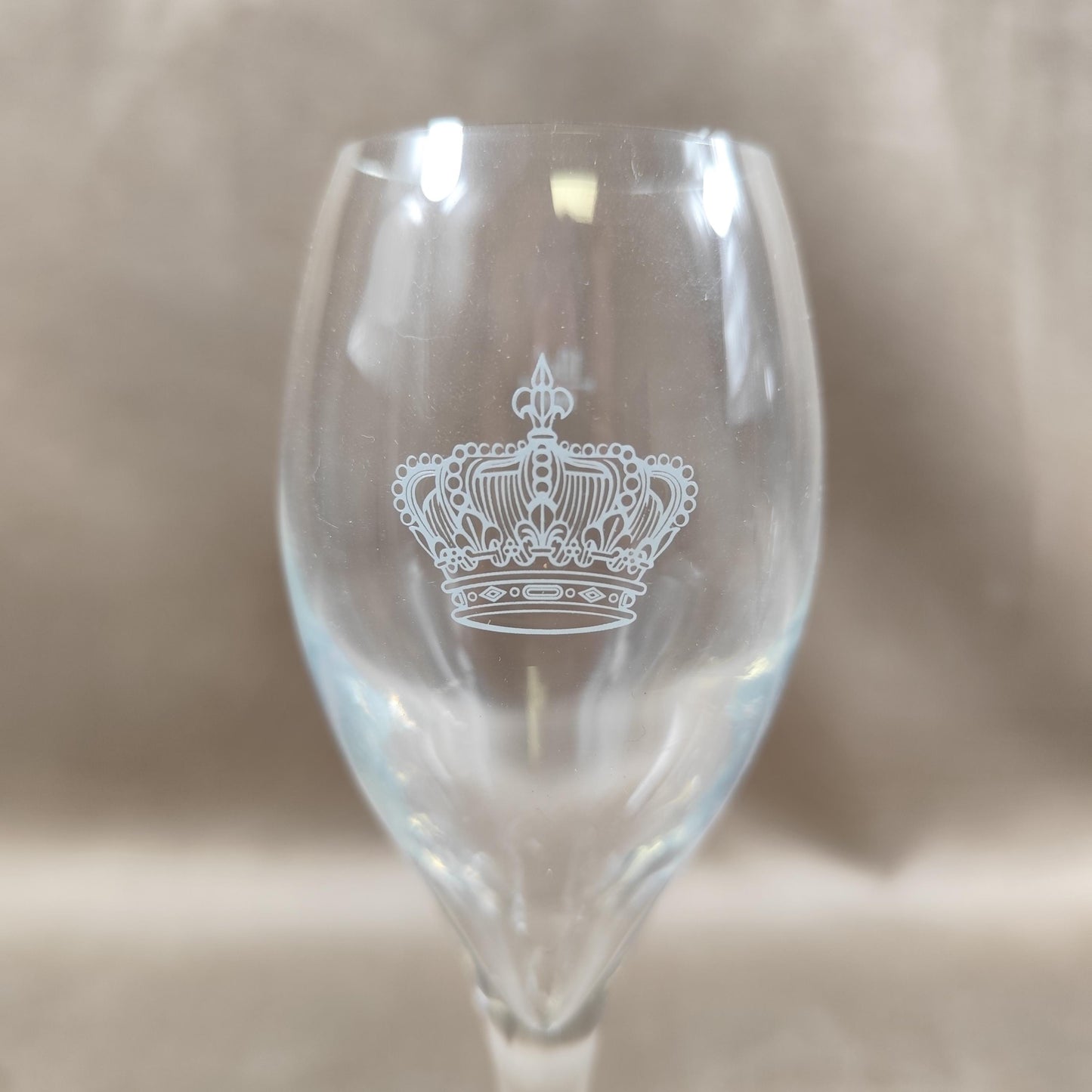 Lot de 2 flutes à champagne Prestige des Sacres Made in France 1980
