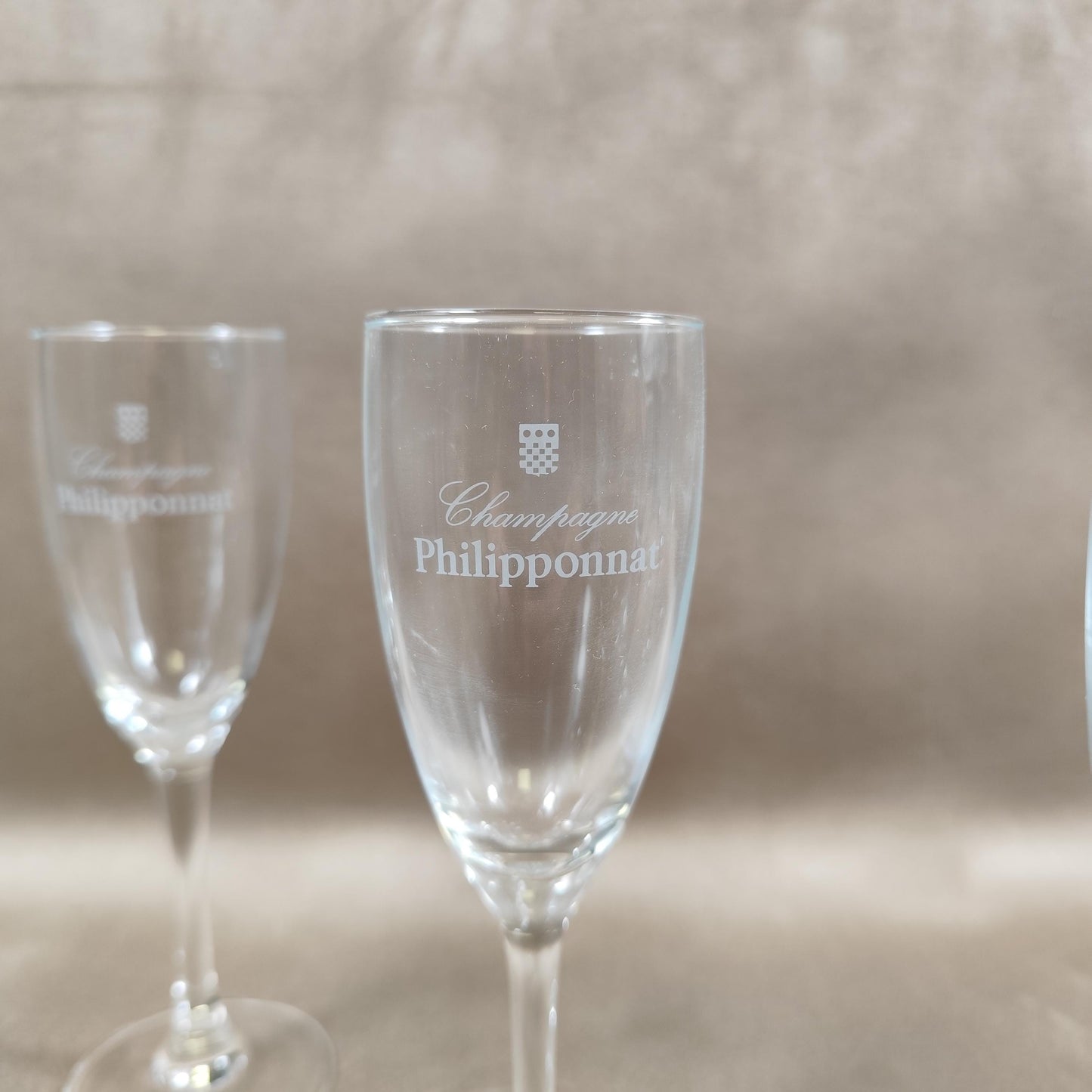 Lot de 6 Flûtes Champagne Philipponnat Made in France Vintage 1970