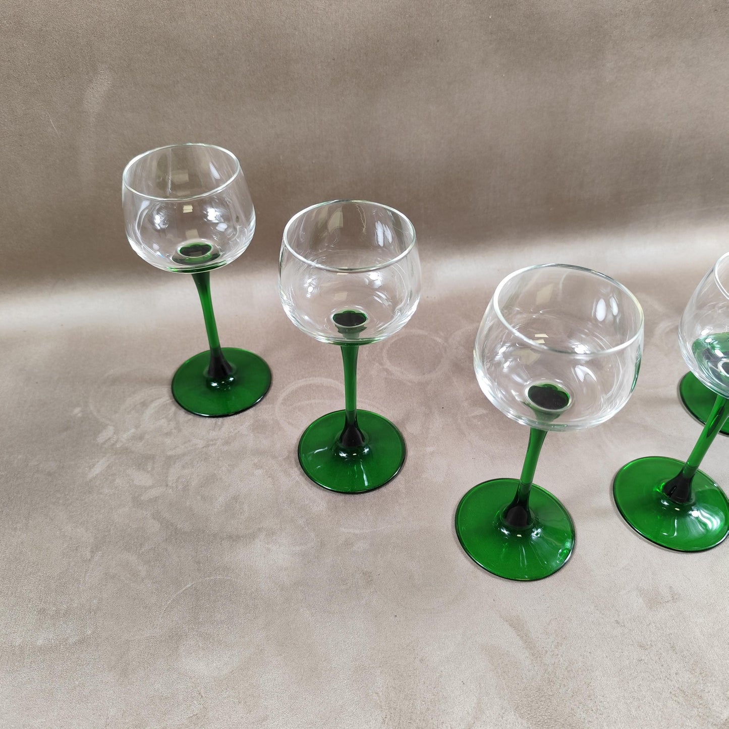 Lot de 6 verres à Riesling Made in France Vintage 1980