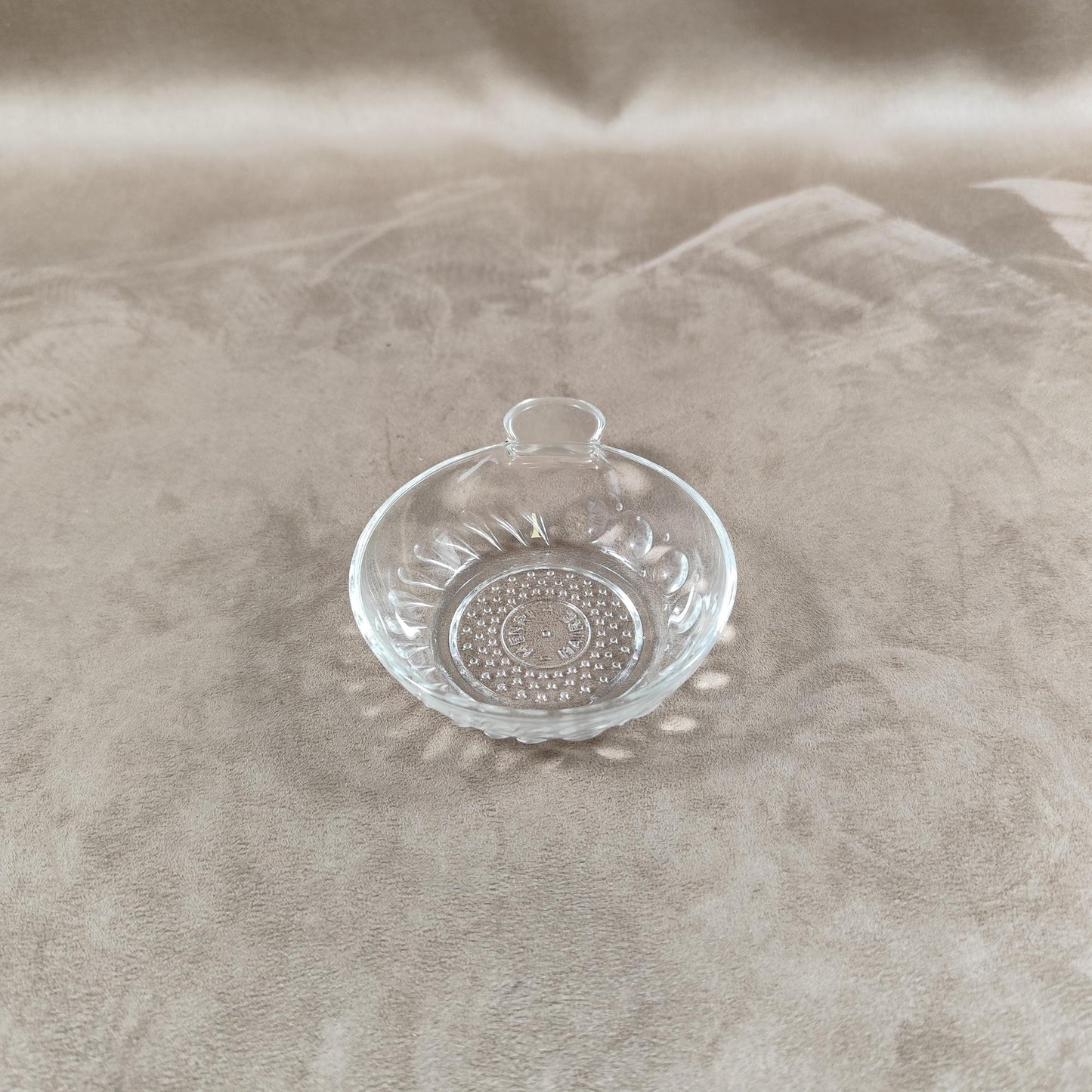 Tastevin en verre Made in France Vintage 1970
