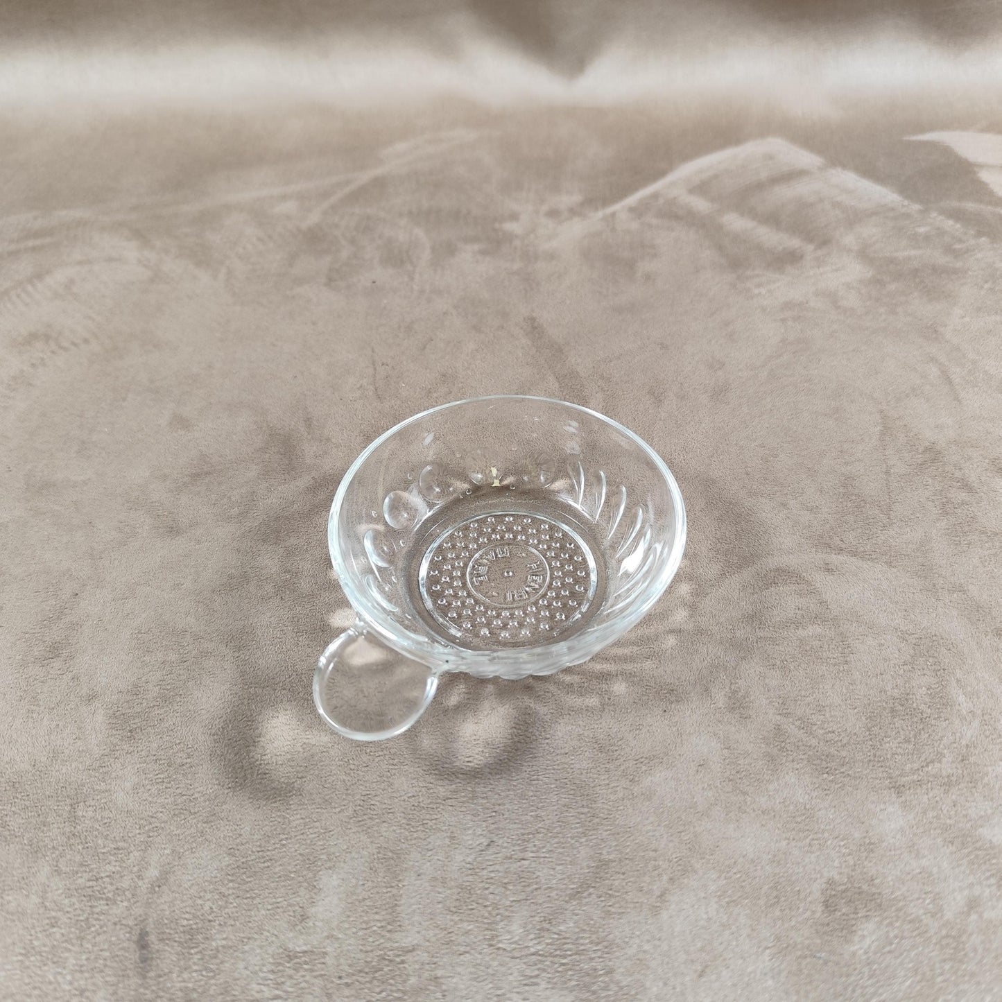 Tastevin en verre Made in France Vintage 1970