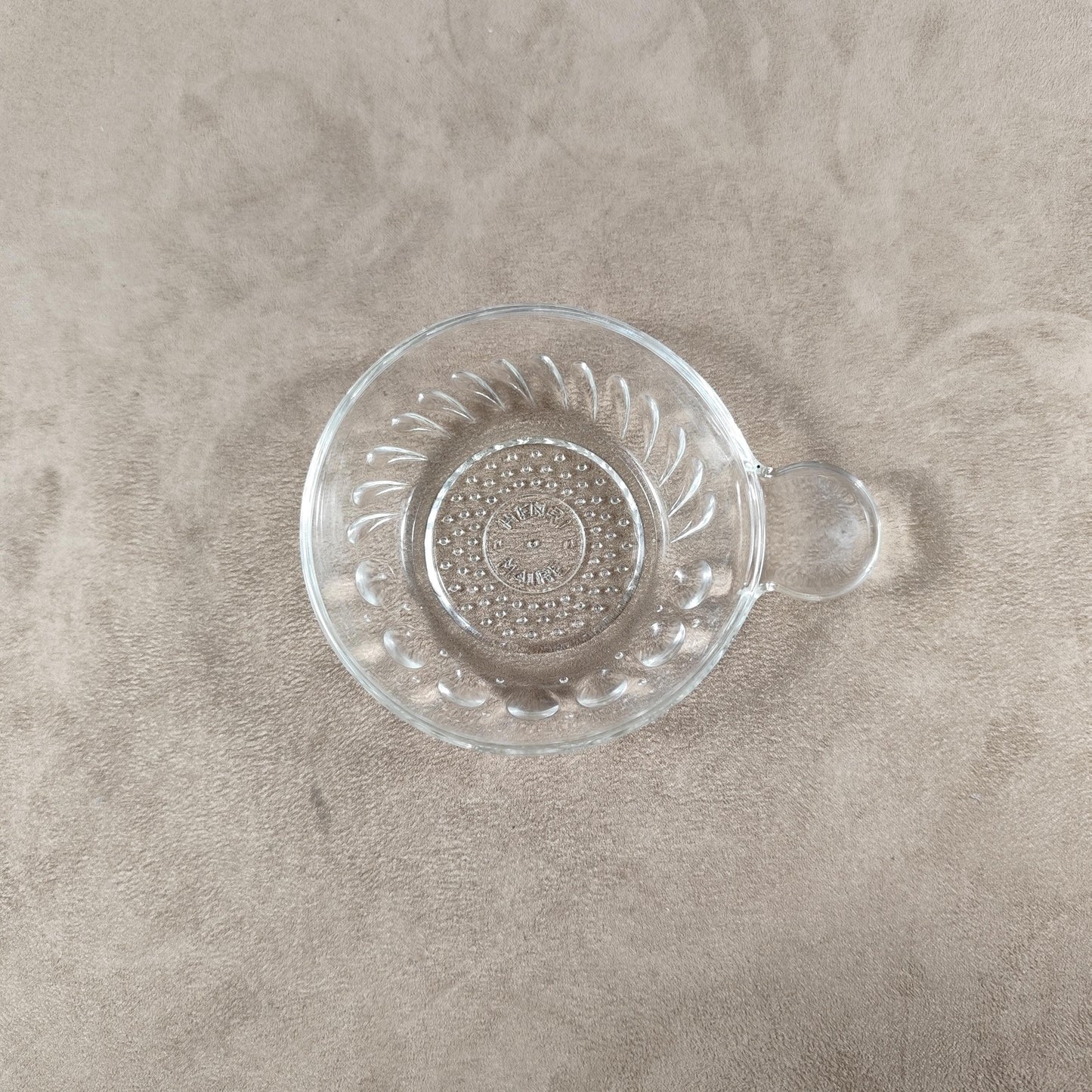 Tastevin en verre Made in France Vintage 1970