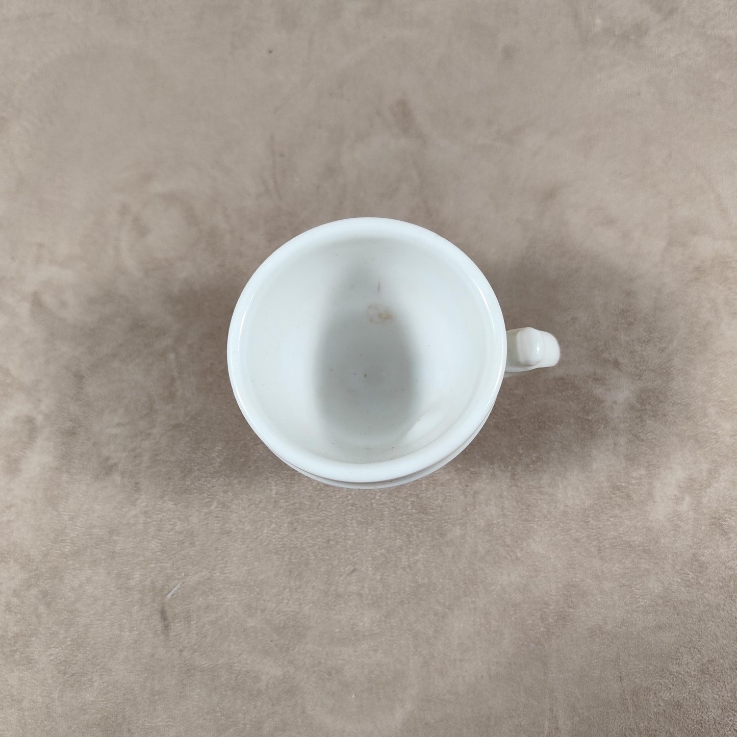 Tasse Brulot ancienne en faience blanche Made in France vintage 1920