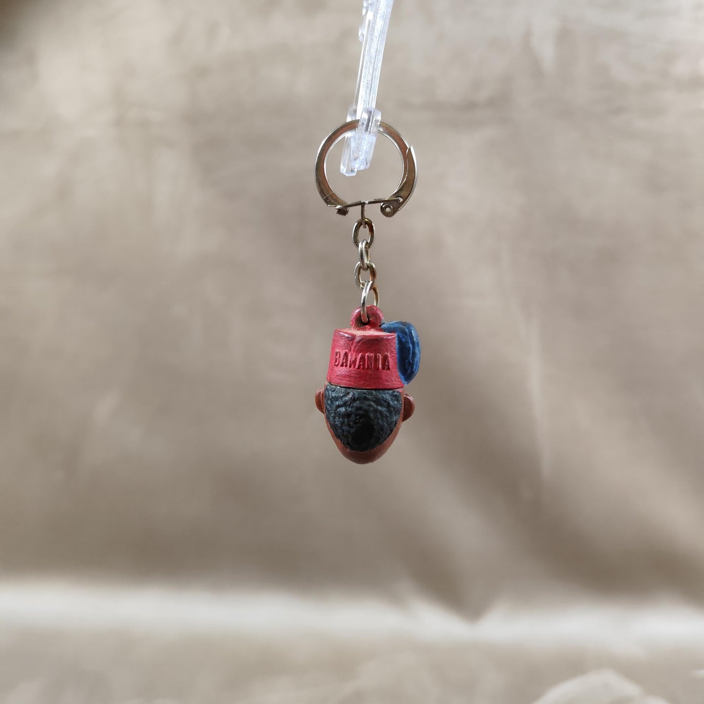 Porte clés Publicitaire Banania Chocolat en plastique Made in France Vintage 1970