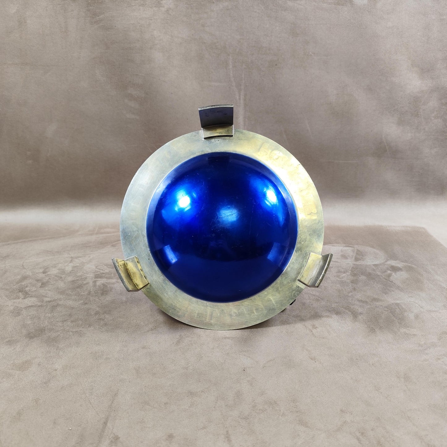 Cendrier XXL publicitaire Champagne Pommery en métal Made in France Vintage 1970