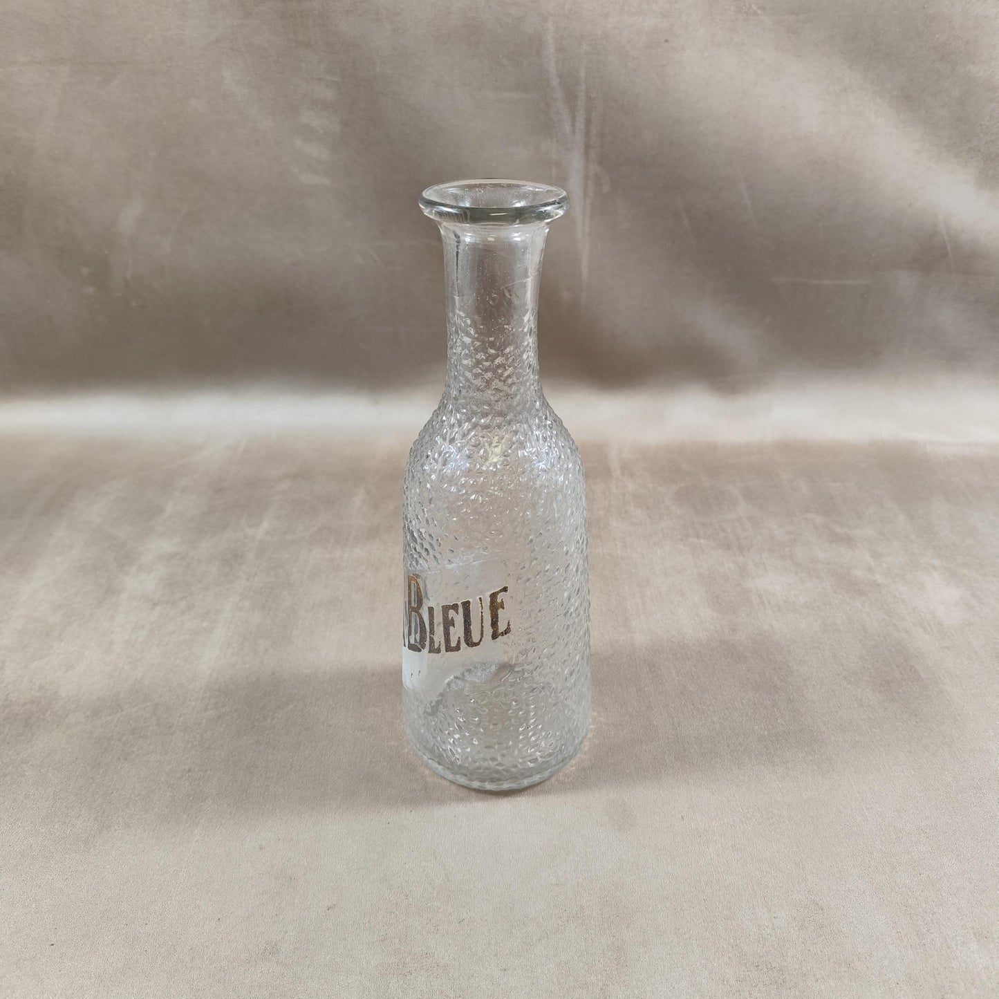 Carafe LA BLEUE en verre Made in France Vintage 1970