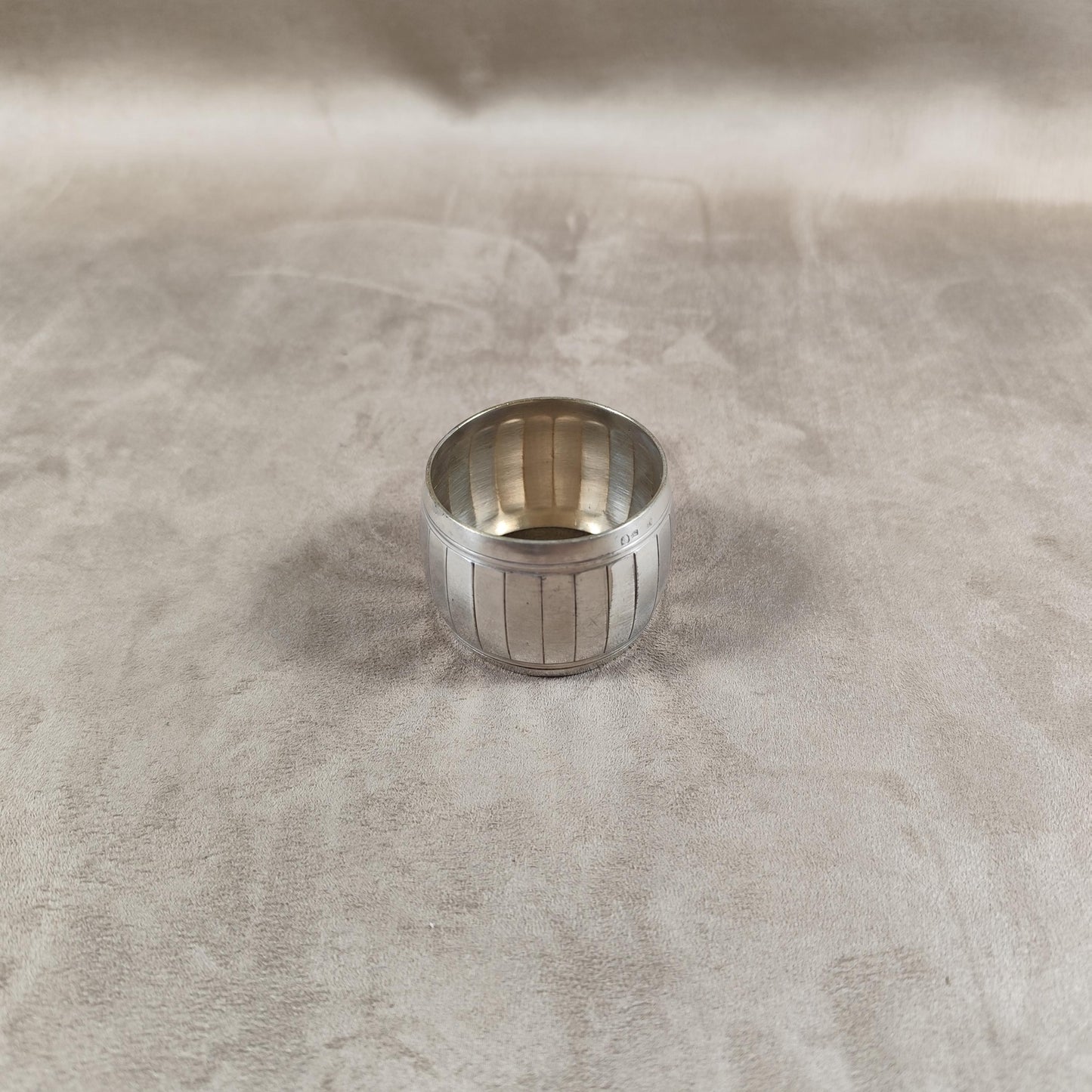 Rond de Serviette en Métal Argenté Poinçon d'orfèvre Made in France Vintage 1900