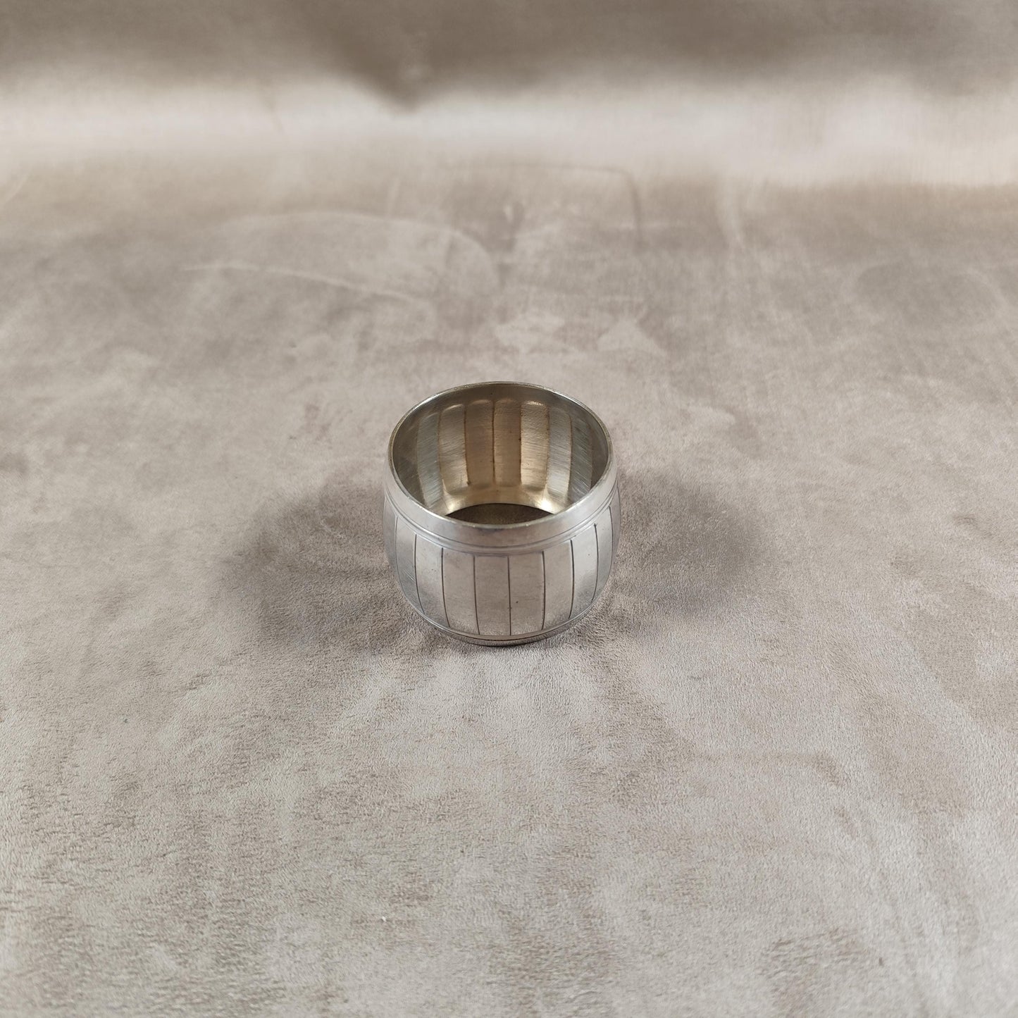 Rond de Serviette en Métal Argenté Poinçon d'orfèvre Made in France Vintage 1900