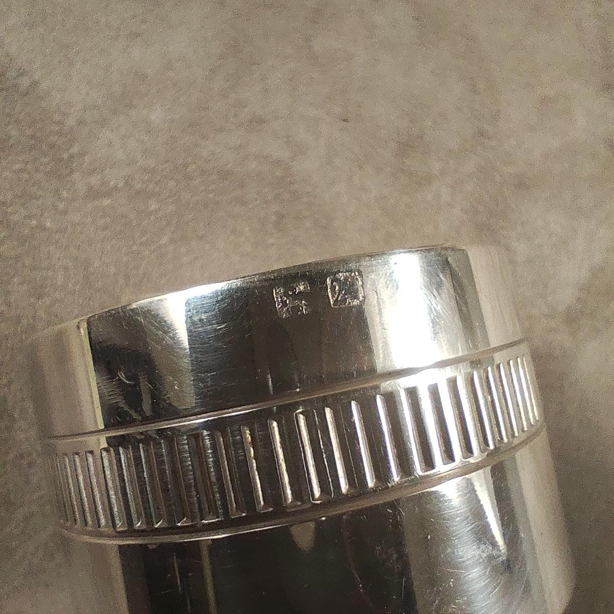 Ecrin Timbale de baptêmes et rond de serviette en métal argenté Made in France Vintage 1970