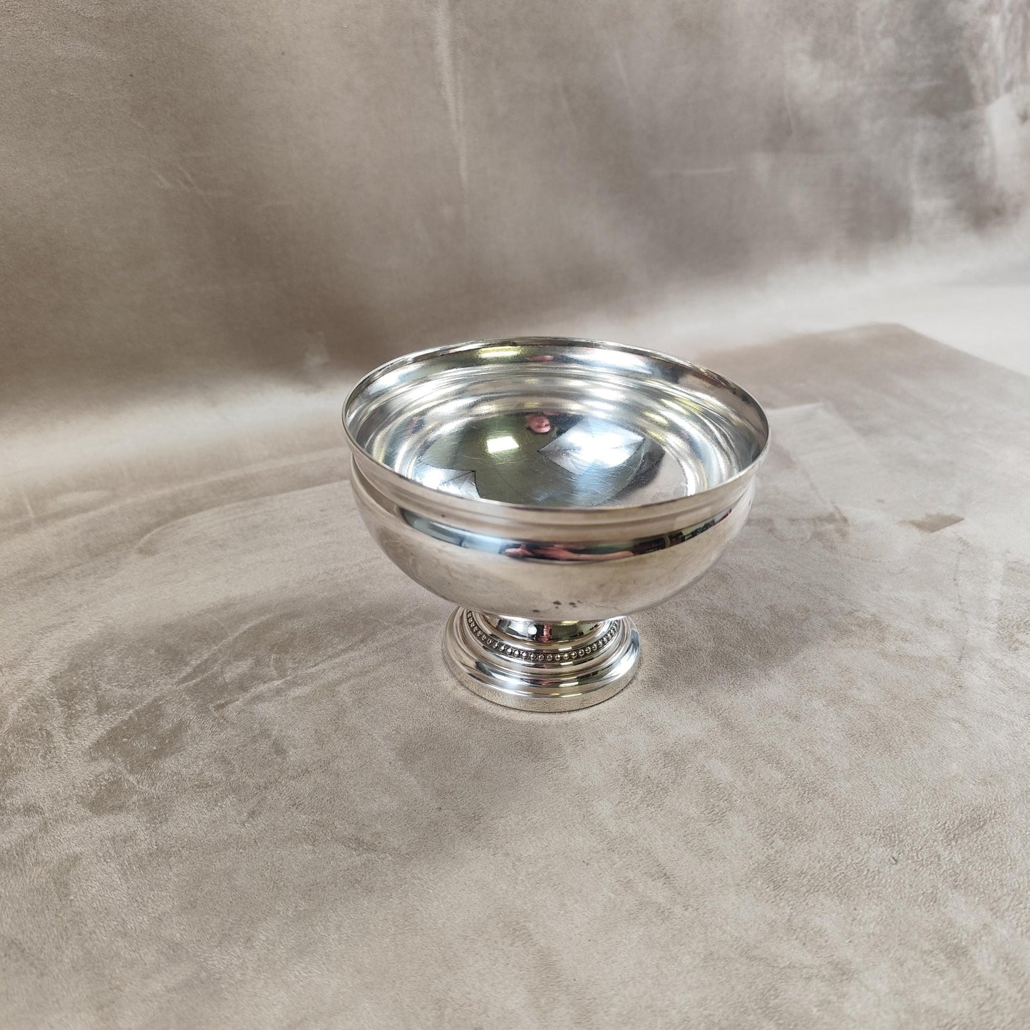 Coupes à glace XXL en Métal Argenté avec Poinçon d'Orfèvre Made in France Vintage 1970