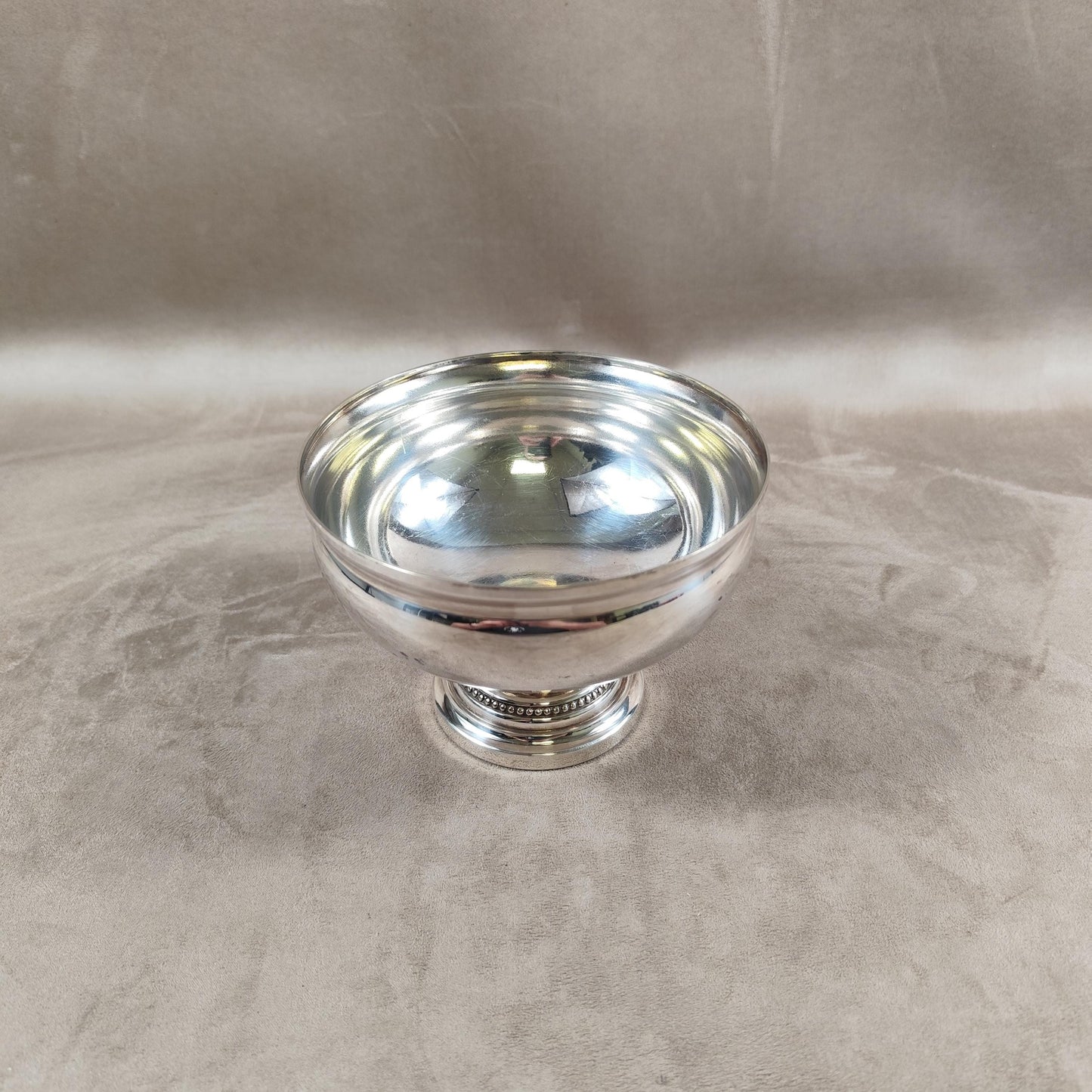 Coupes à glace XXL en Métal Argenté avec Poinçon d'Orfèvre Made in France Vintage 1970