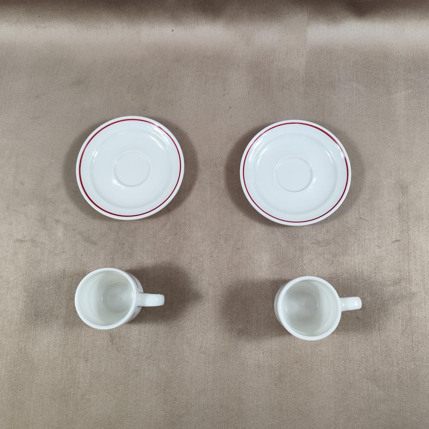 Lot de 2 tasses Flechambault Restaurant Reims Made in France Vintage 1970