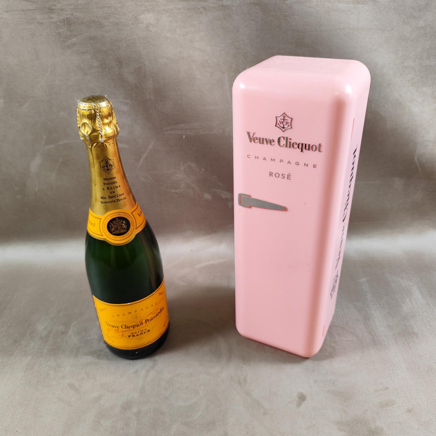 Veuve Clicquot réfrigérateur rose pour bouteille de champagne coffret Veuve Clicquot, Cadeau Champagne Made in France