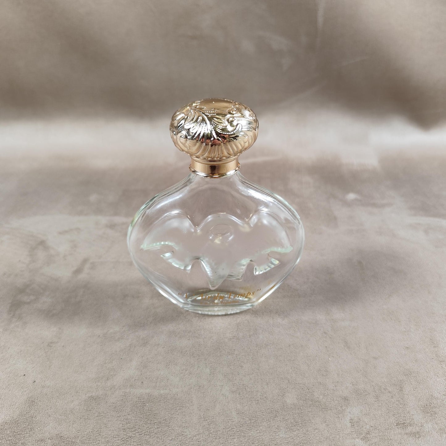 Flacons de parfums vide Nina Ricci Paris L'air du Temps par René Lalique en verre vintage Made in France