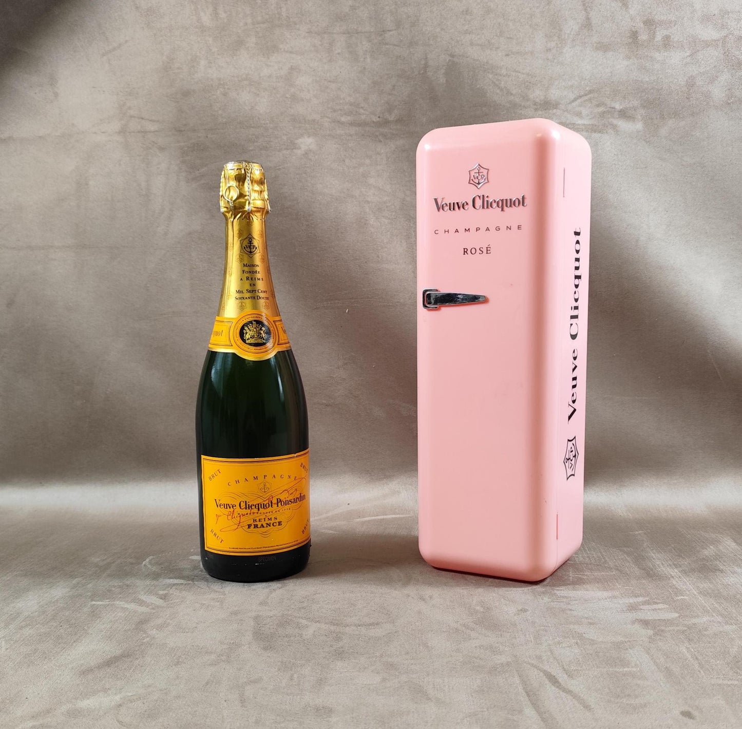 Veuve Clicquot réfrigérateur rose pour bouteille de champagne coffret Veuve Clicquot, Cadeau Champagne Made in France