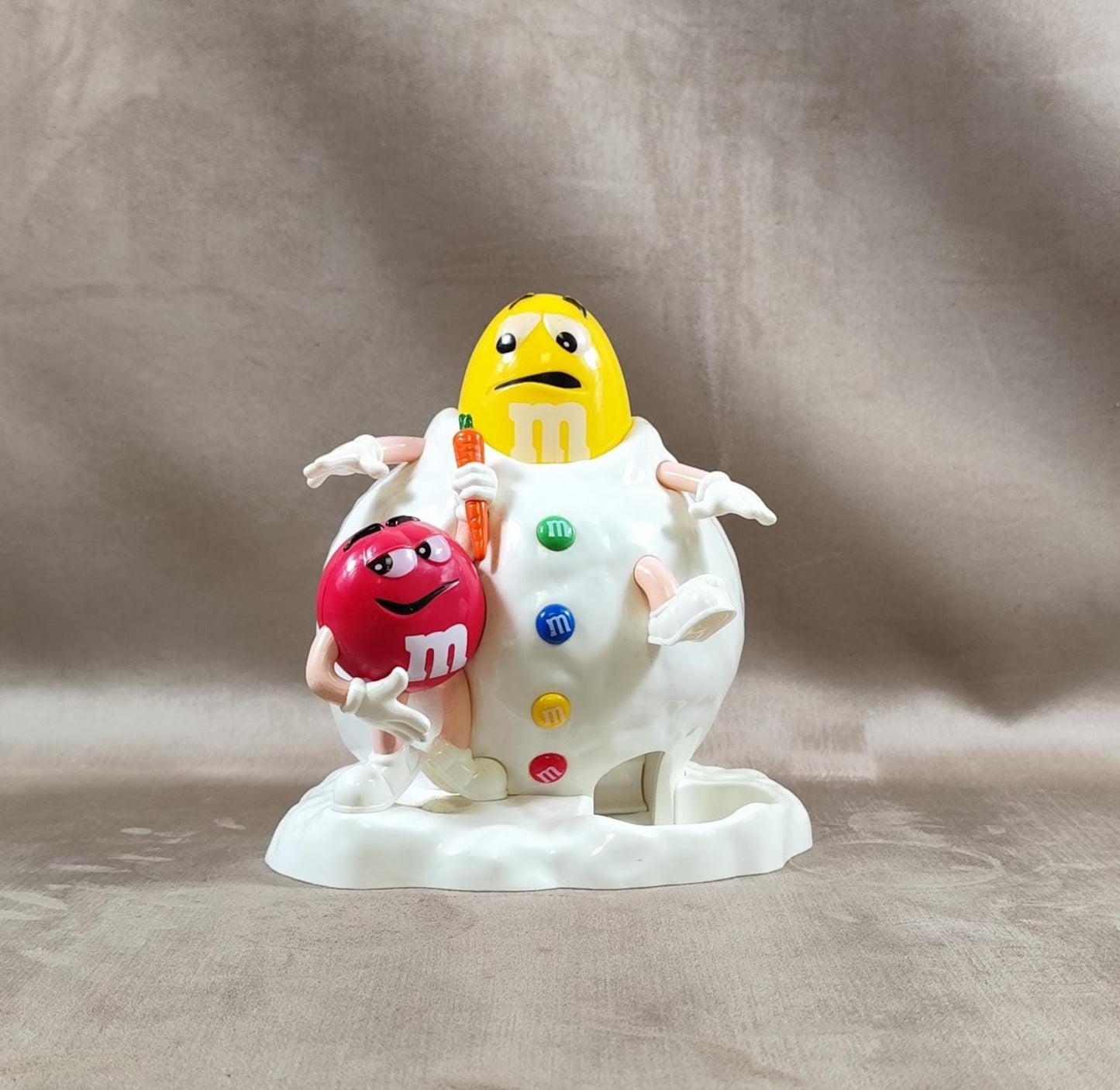 Distributeur M&M'S Bonhomme de neige Vintage 1980