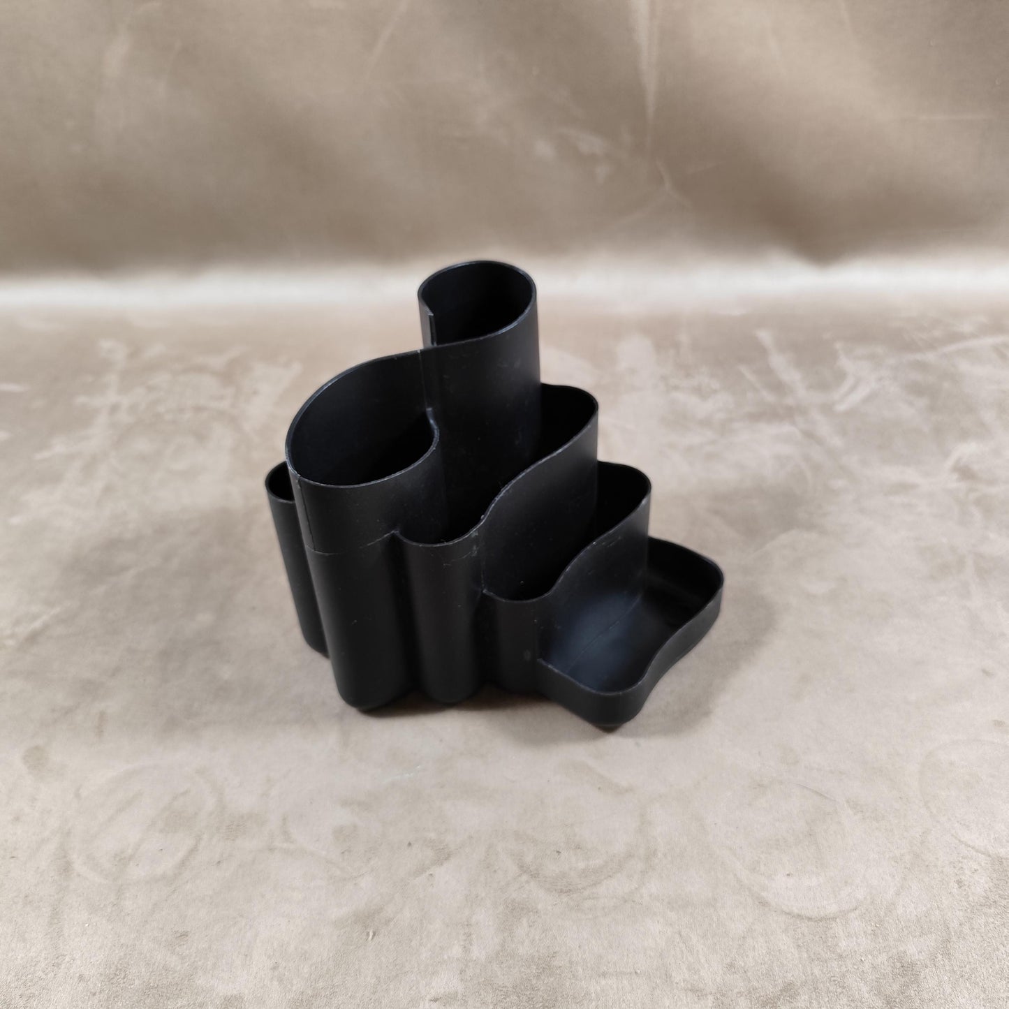 Organisateur de bureau TENEX en plastique noir Made in USA Vintage 2000