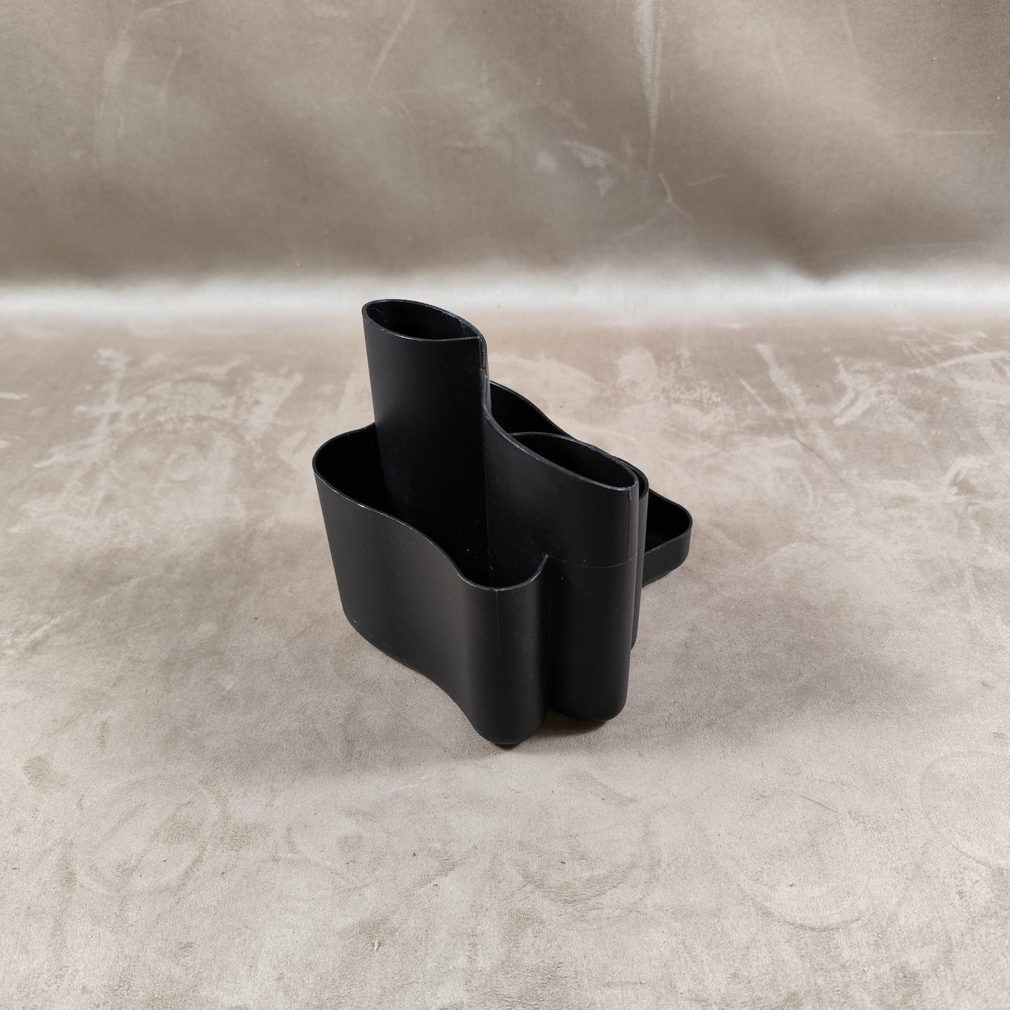 Organisateur de bureau TENEX en plastique noir Made in USA Vintage 2000