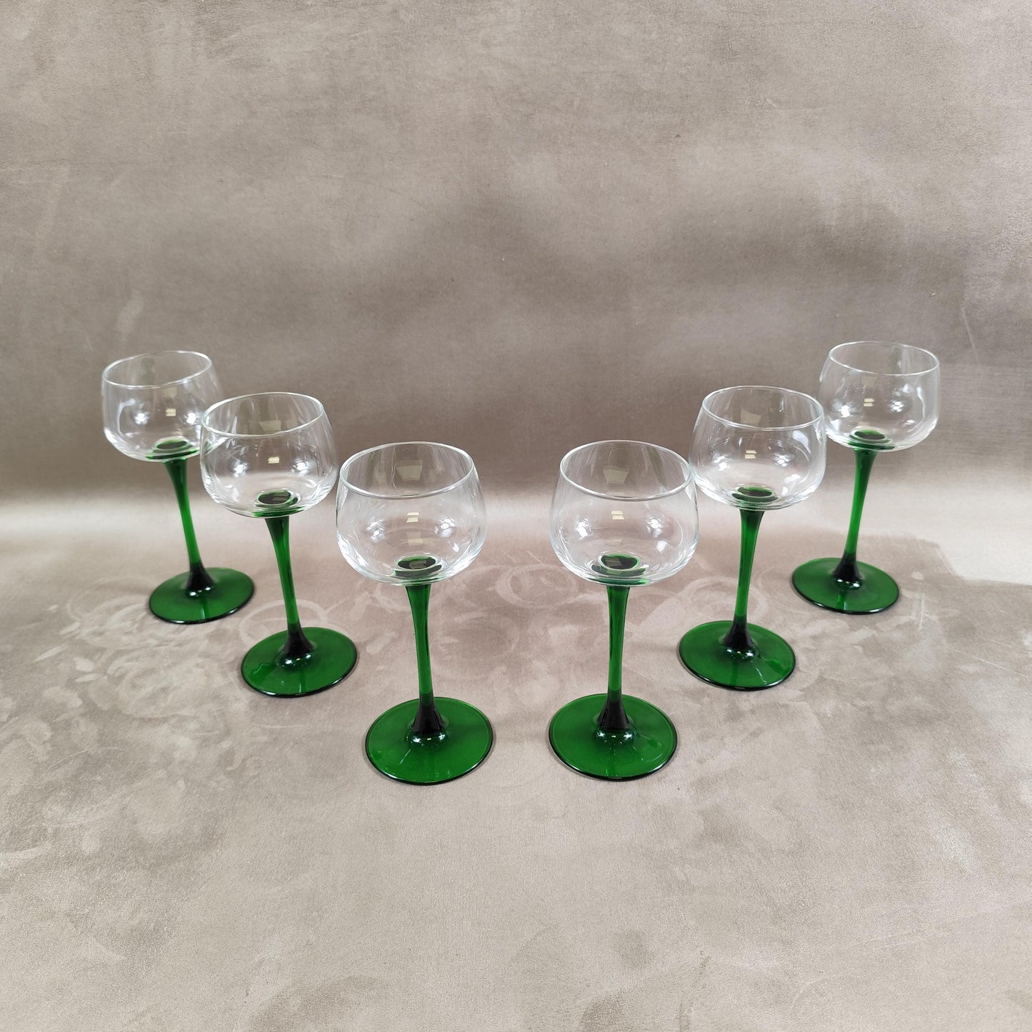 Lot de 6 verres à Riesling Made in France Vintage 1980