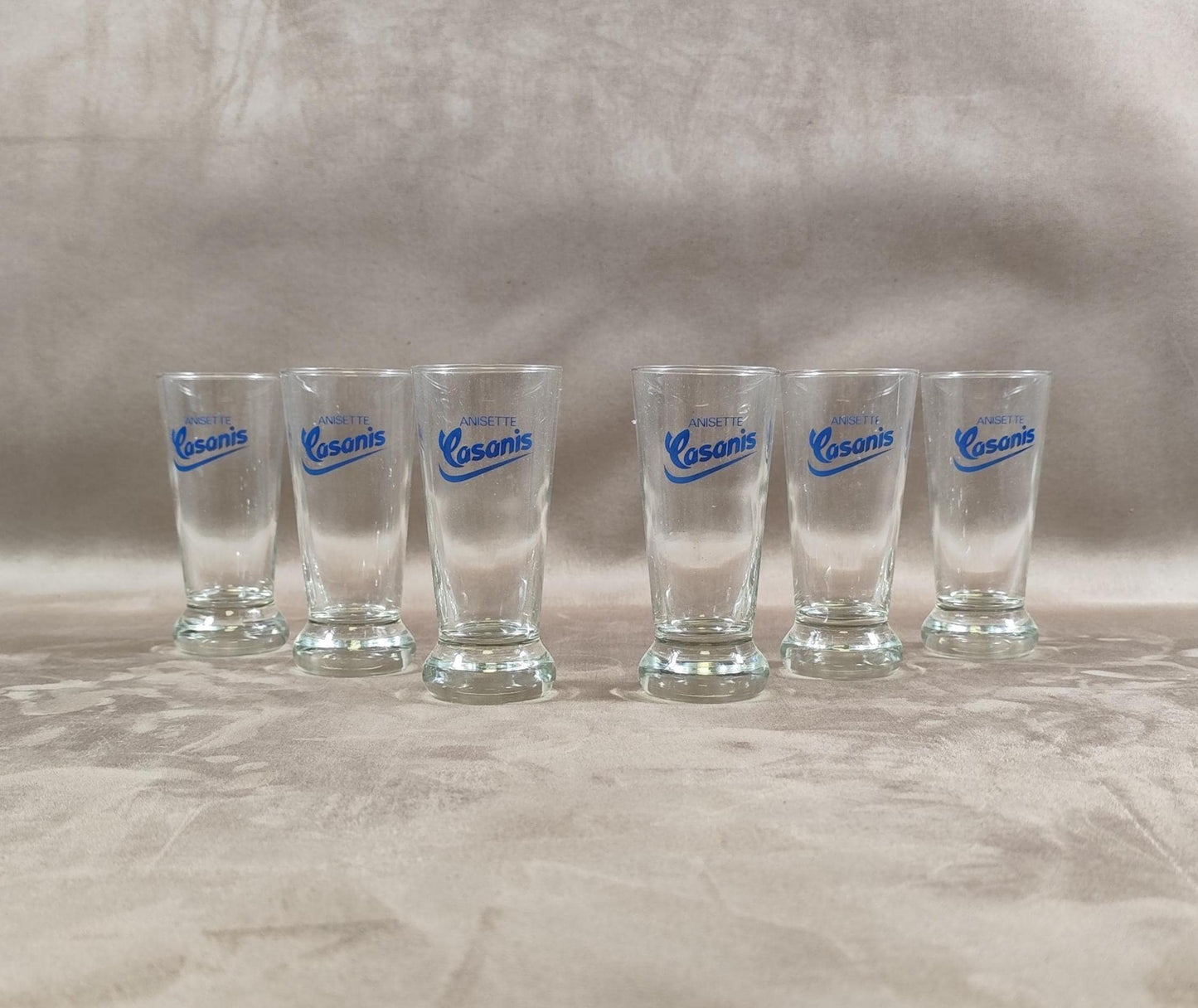 Lot 6 verres Casanis Made in France Vintage 1980