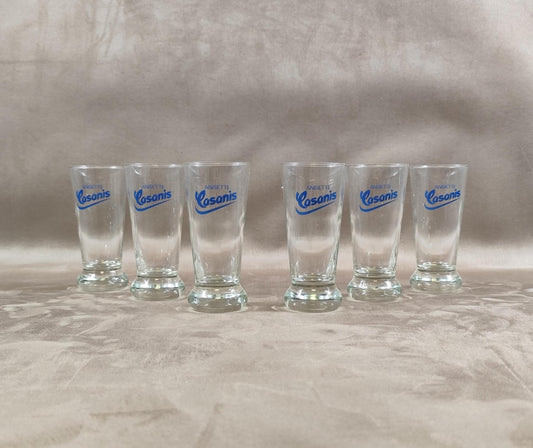 Lot 6 verres Casanis Made in France Vintage 1980