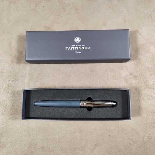 Stylo bille roller Champagne TAITTINGER en métal Made in France Vintage 1980