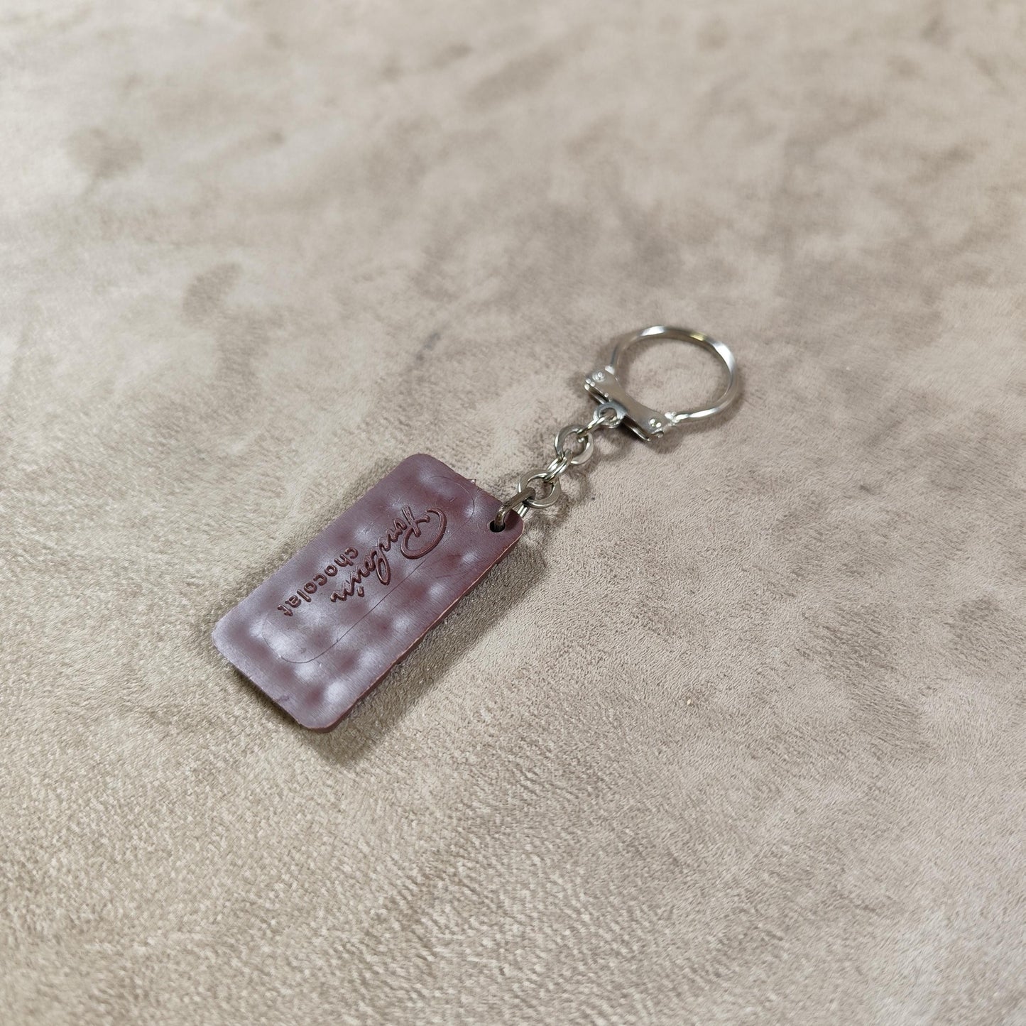 Porte clés Publicitaire Tablette de chocolat Poulain Made in France Vintage 1970