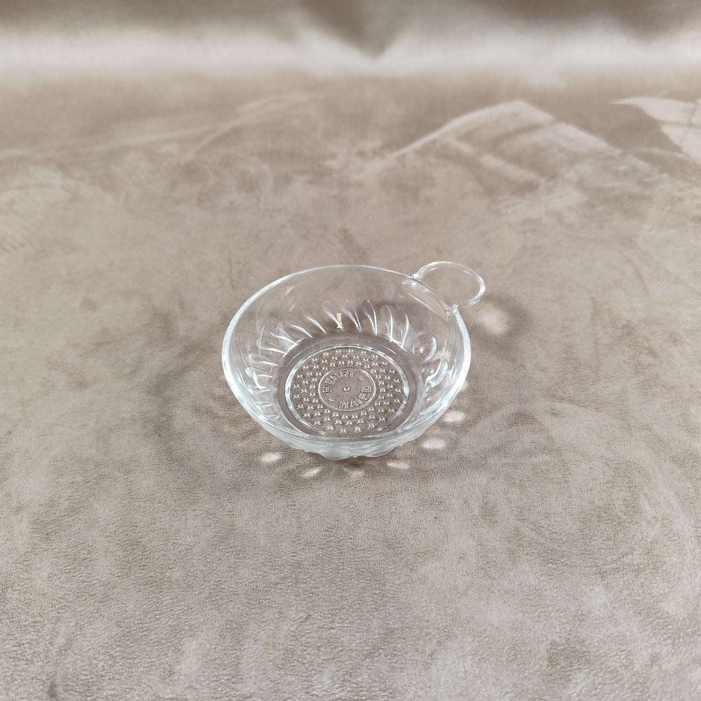 Tastevin en verre Made in France Vintage 1970