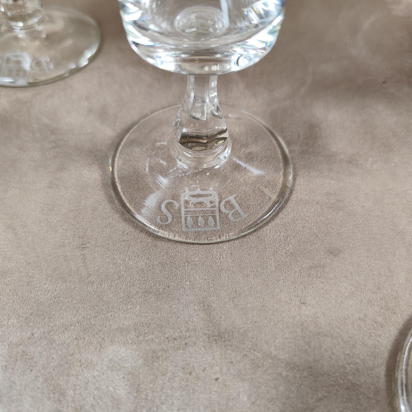 Lot de 6 flutes à Champagne Billecart Salmon Made in France Vintage 1980