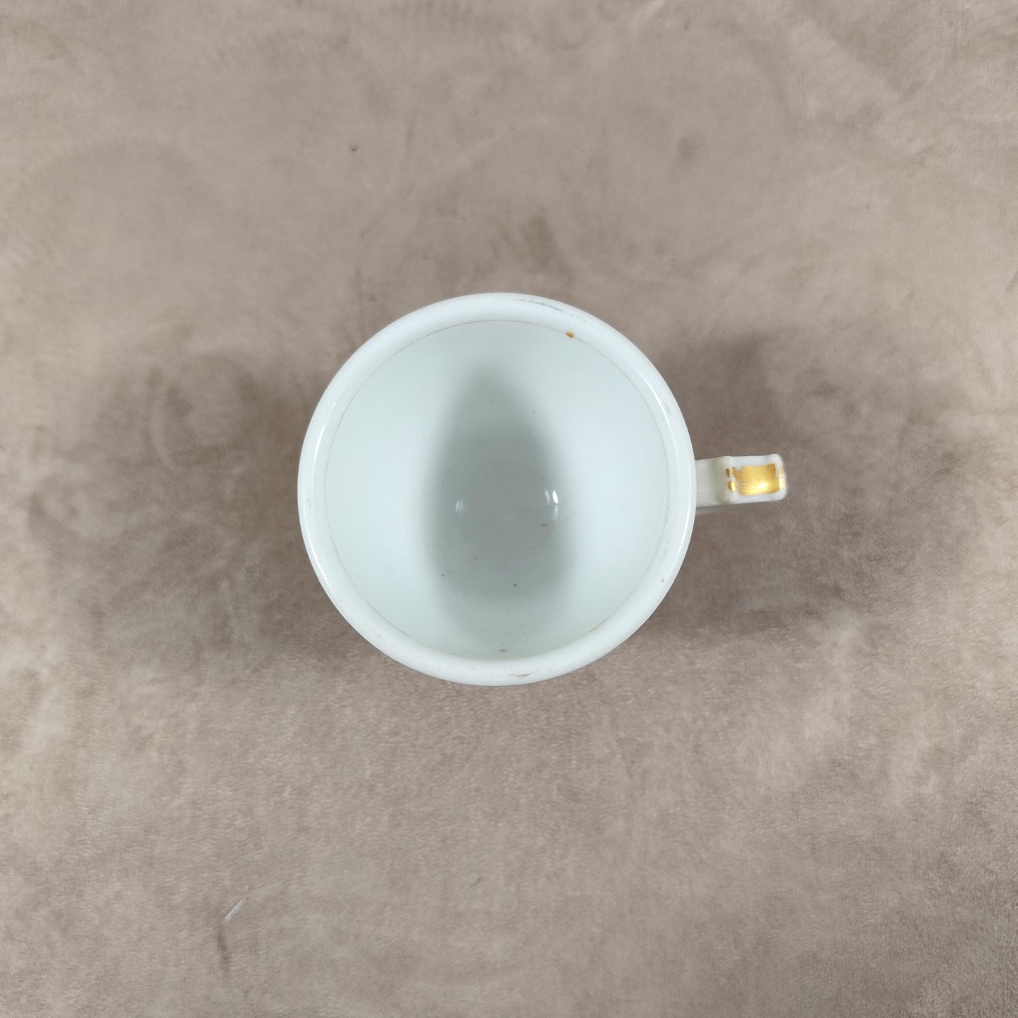Tasse Brûlot ancienne Loiselet en faïence blanche Made in France Vintage 1920