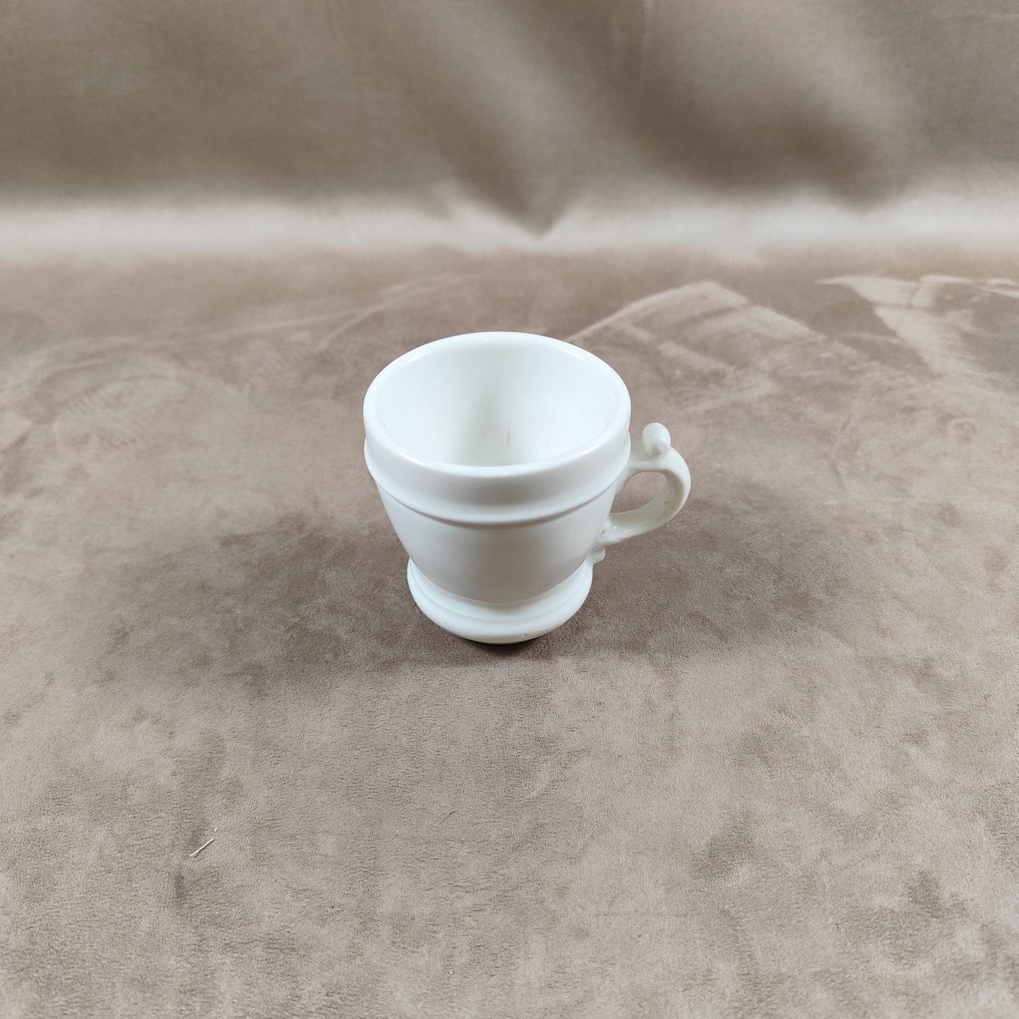 Tasse Brulot ancienne en faience blanche Made in France vintage 1920