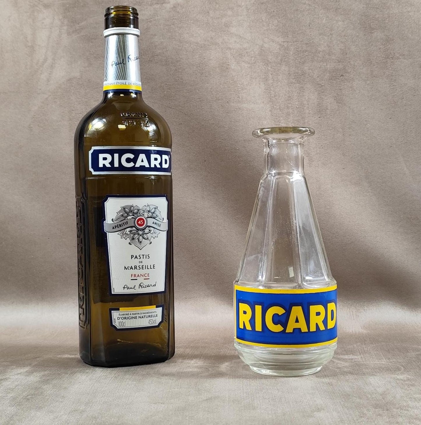 Carafe RICARD vintage articles publicitaires Made in France Années 1950