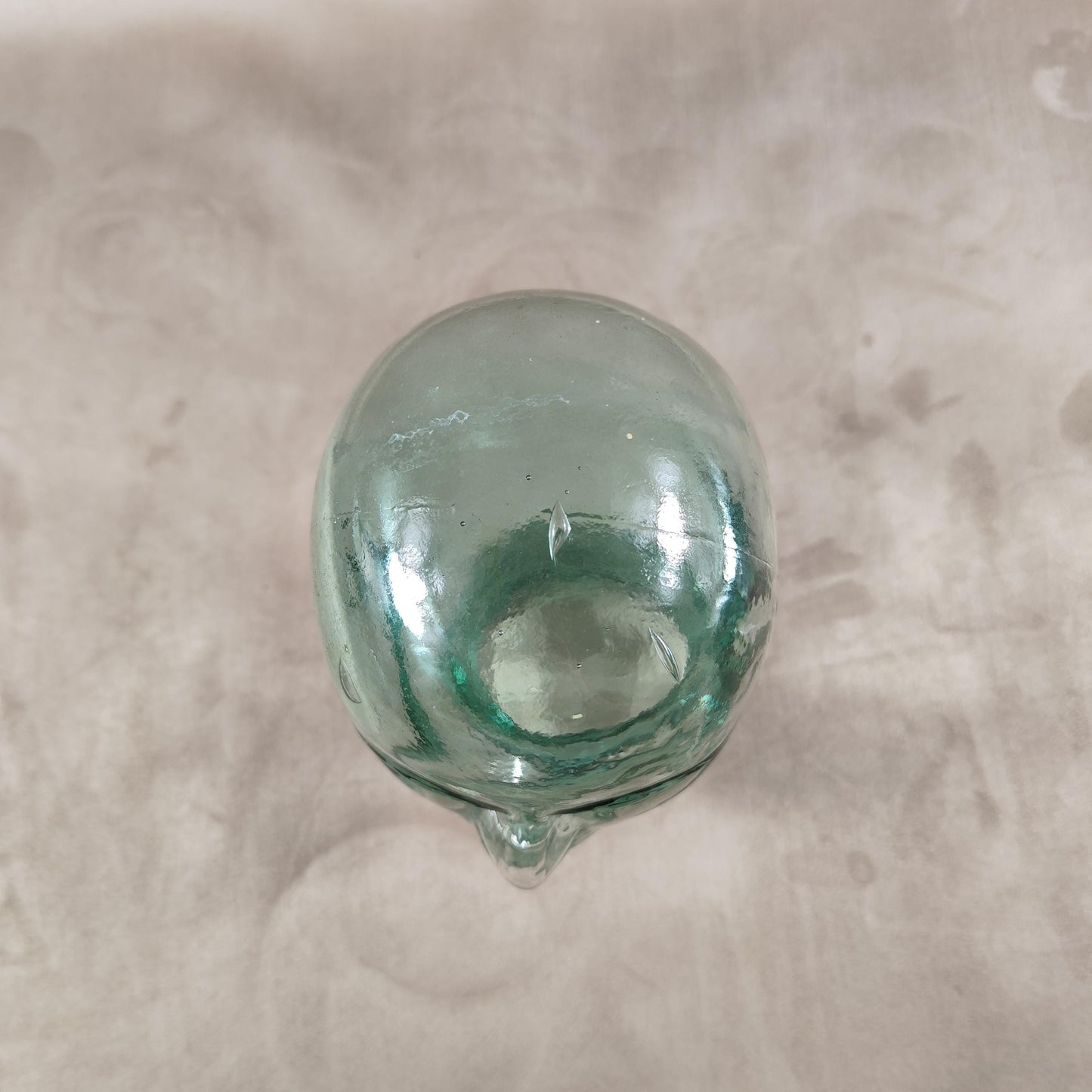 VERY RARE Tête Marotte Porte Chapeau en verre Made in France Vintage 1900