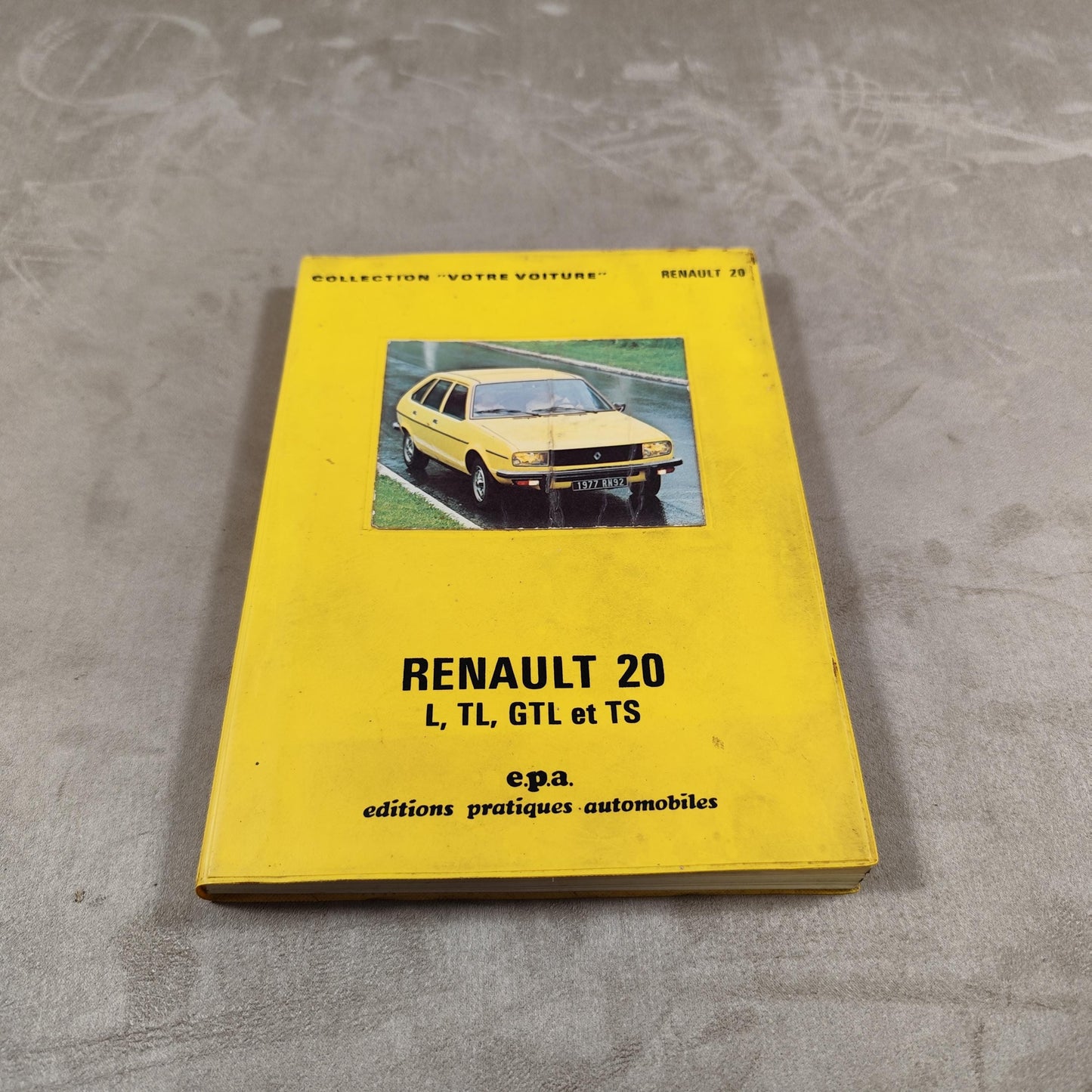Livret Renault pour la Renault 20 Made in France Vintage 1980