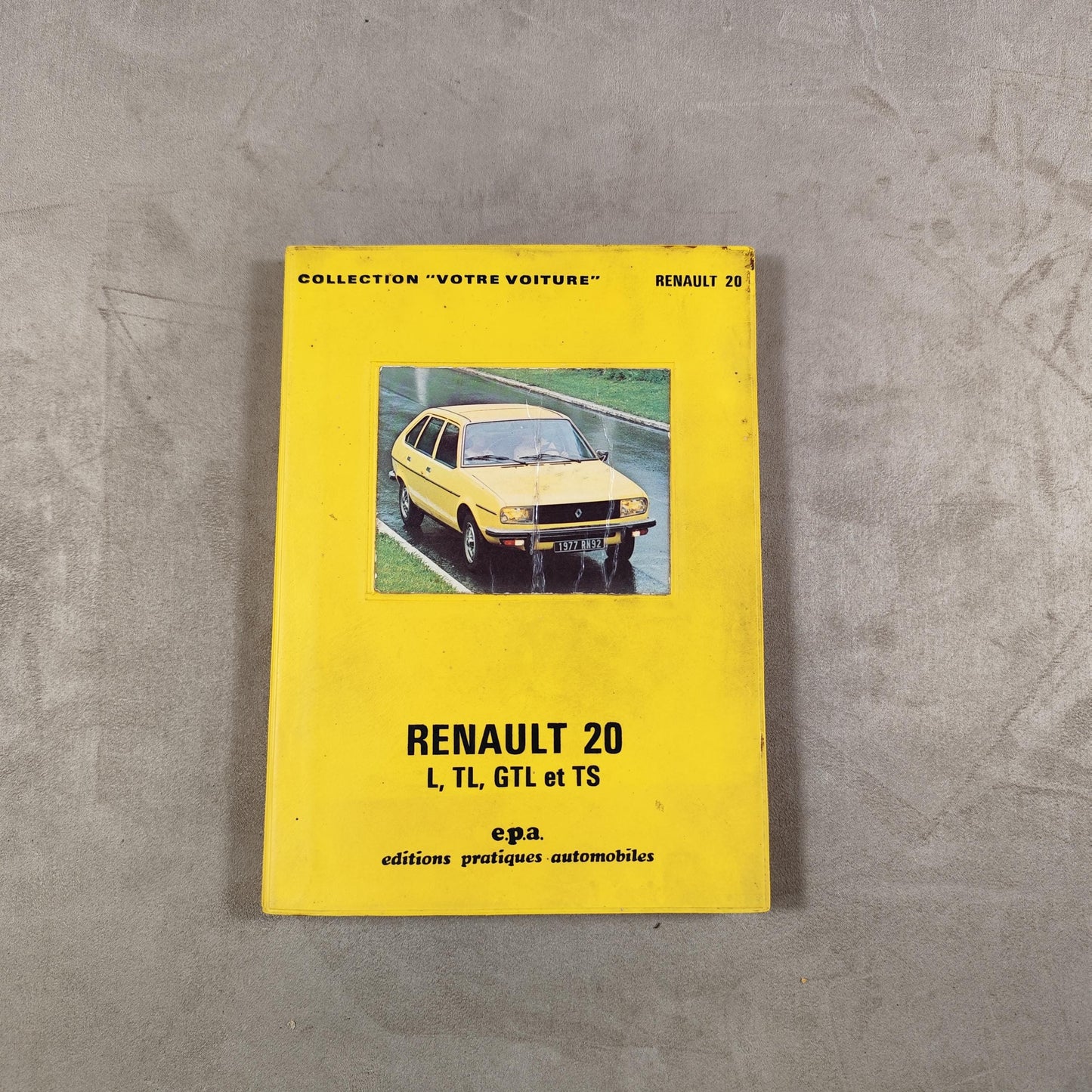 Livret Renault pour la Renault 20 Made in France Vintage 1980