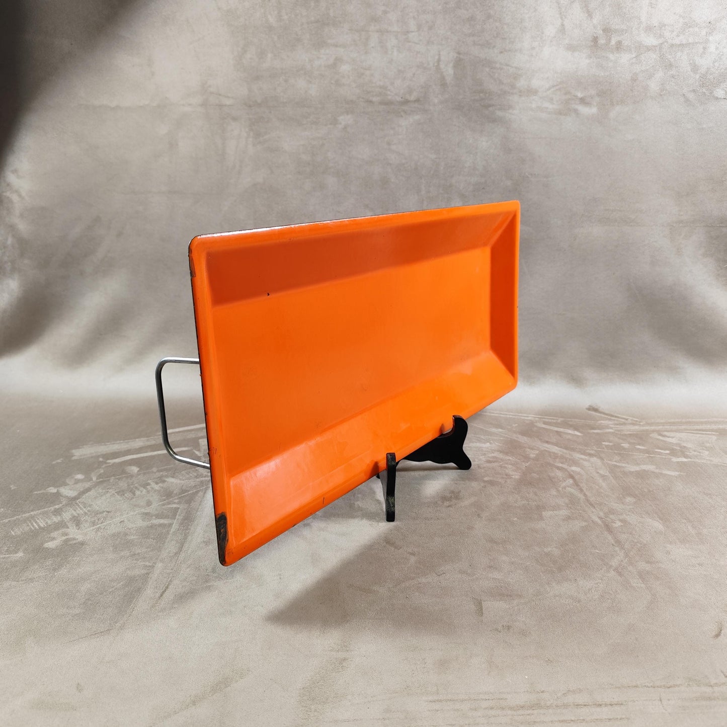 Plateau de Service Tôlerie Émaillerie Nantaise en métal Made in France Vintage 1970