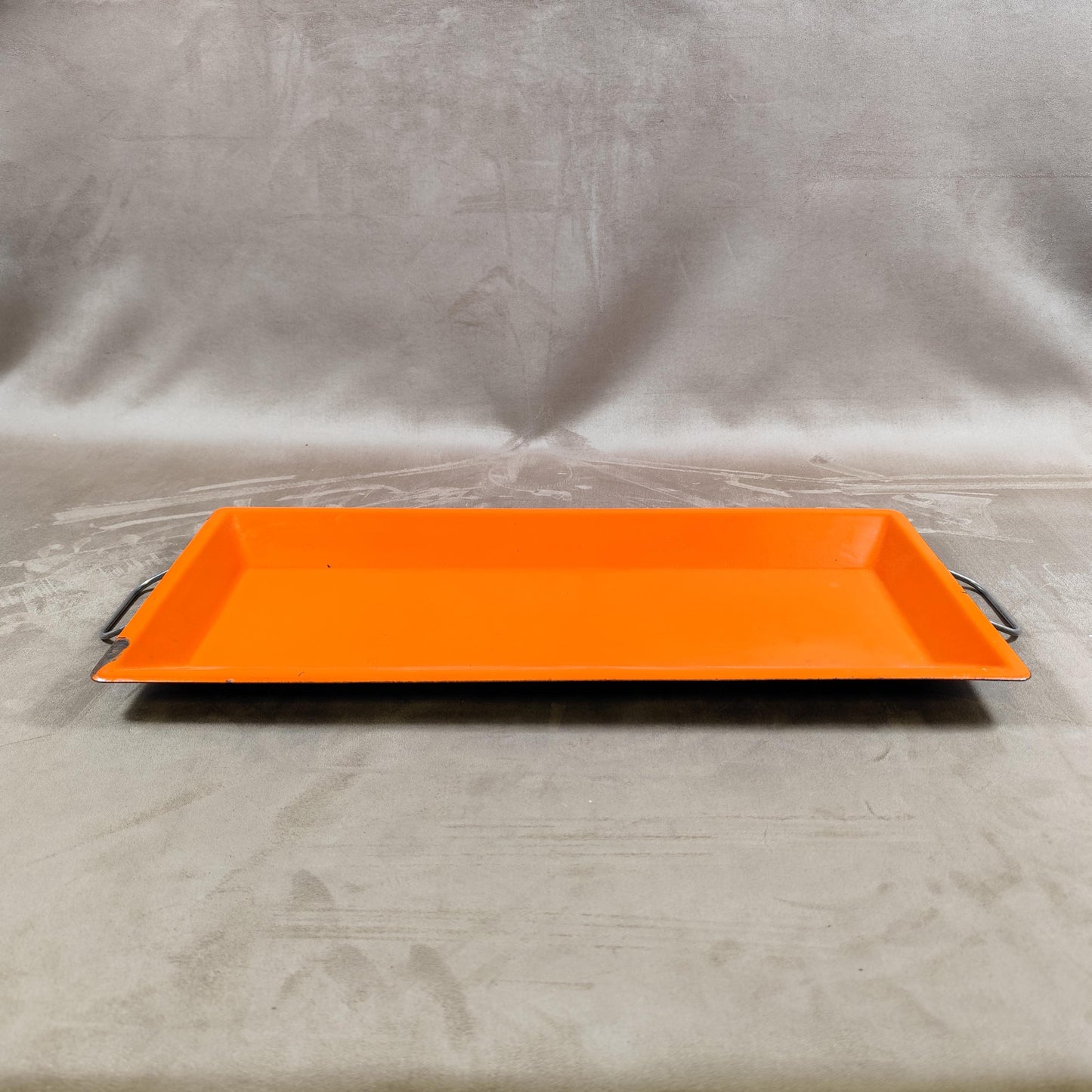 Plateau de Service Tôlerie Émaillerie Nantaise en métal Made in France Vintage 1970