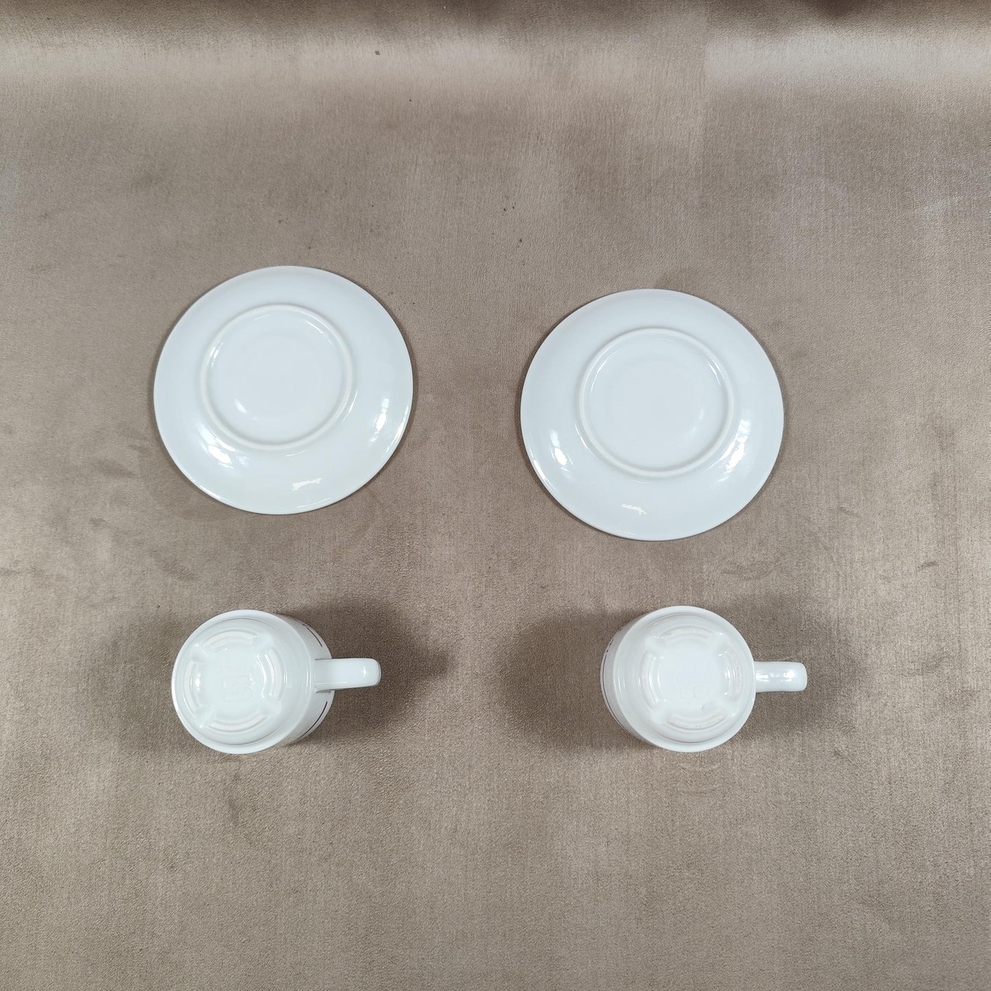 Lot de 2 tasses Flechambault Restaurant Reims Made in France Vintage 1970