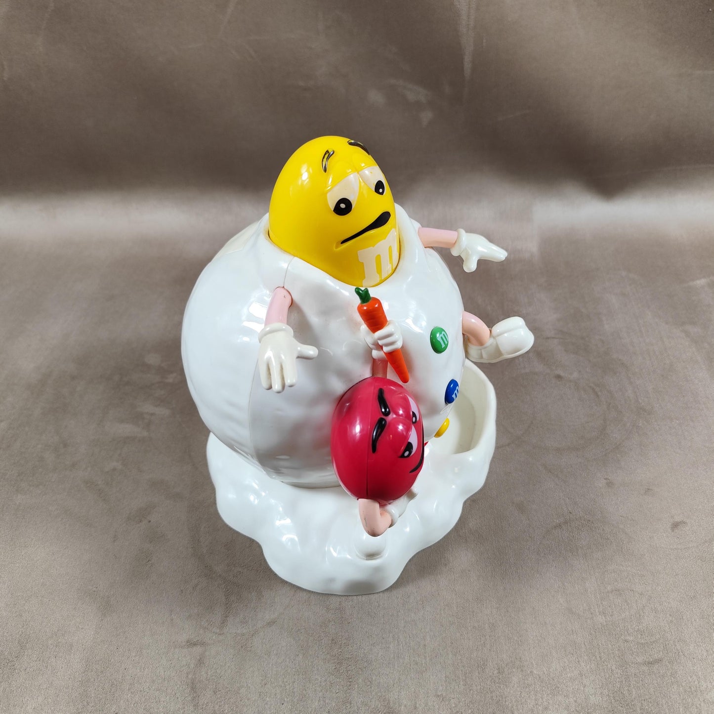 Distributeur M&M'S Bonhomme de neige Vintage 1980