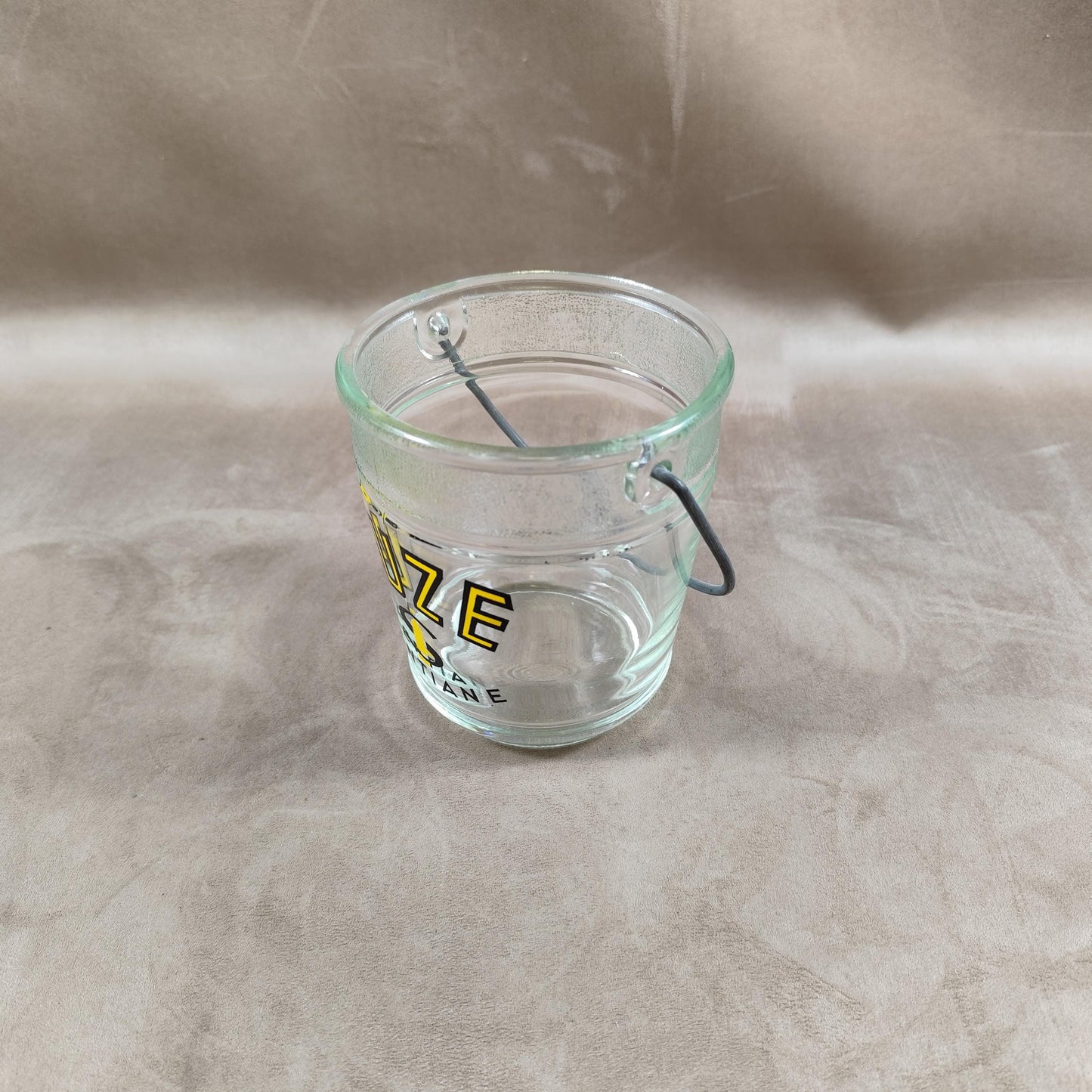RARE Seau à glaçons en verre Suze vintage 1970