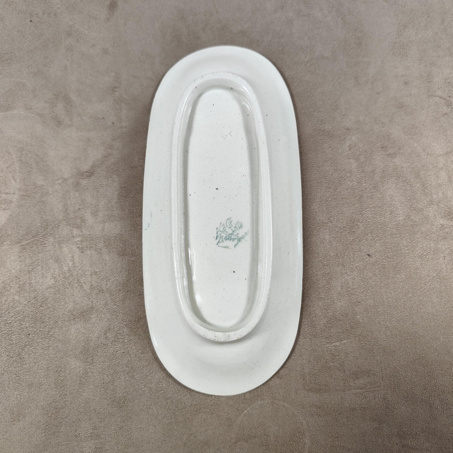 Porte savon en faïence par Keller et Guerin Made in France 1900