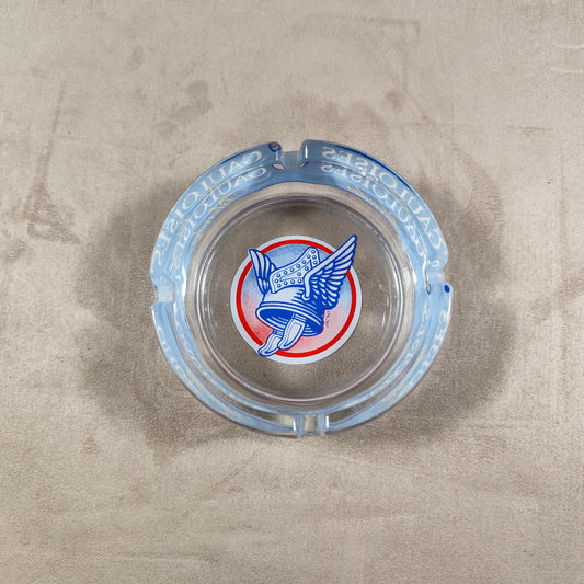 Cendrier Publicitaire en verre Gauloises Longues Made in France Vintage 1970