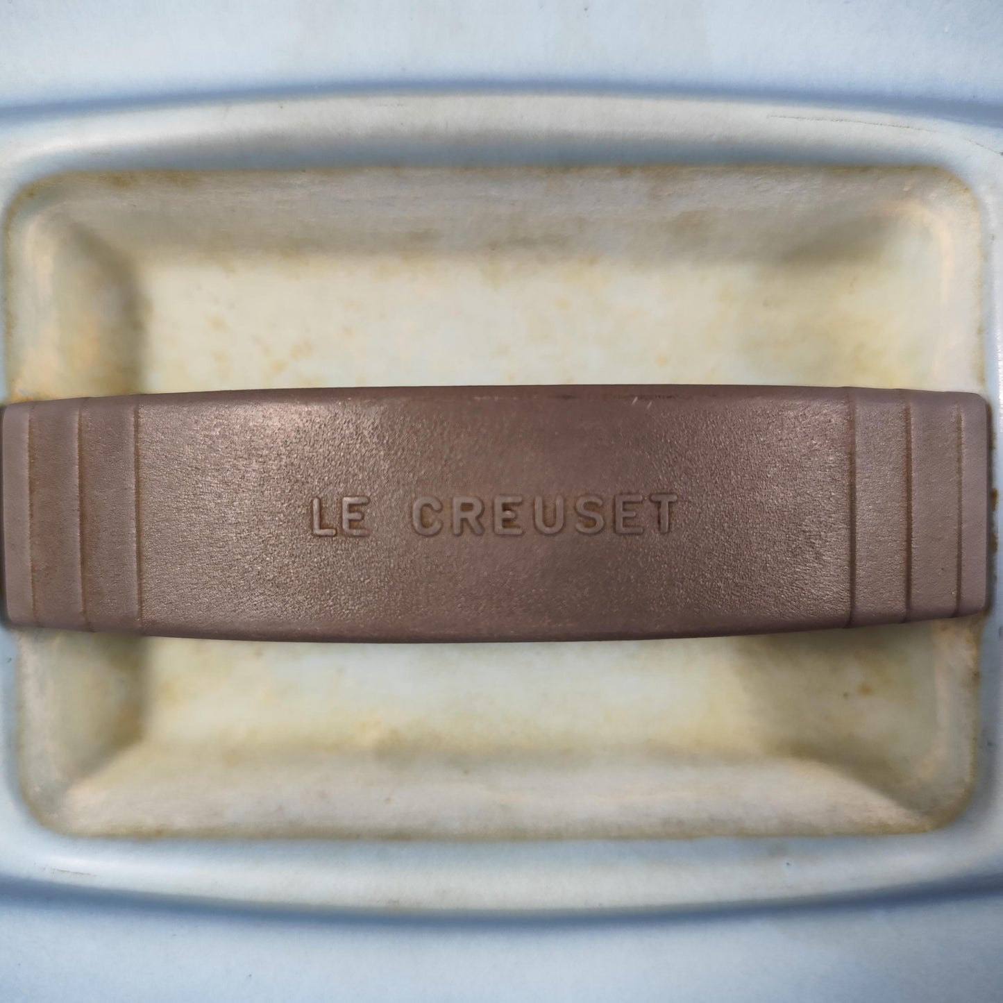 Cocotte LE CREUSET en fonte émaillée bleue Made in France Vintage 1970