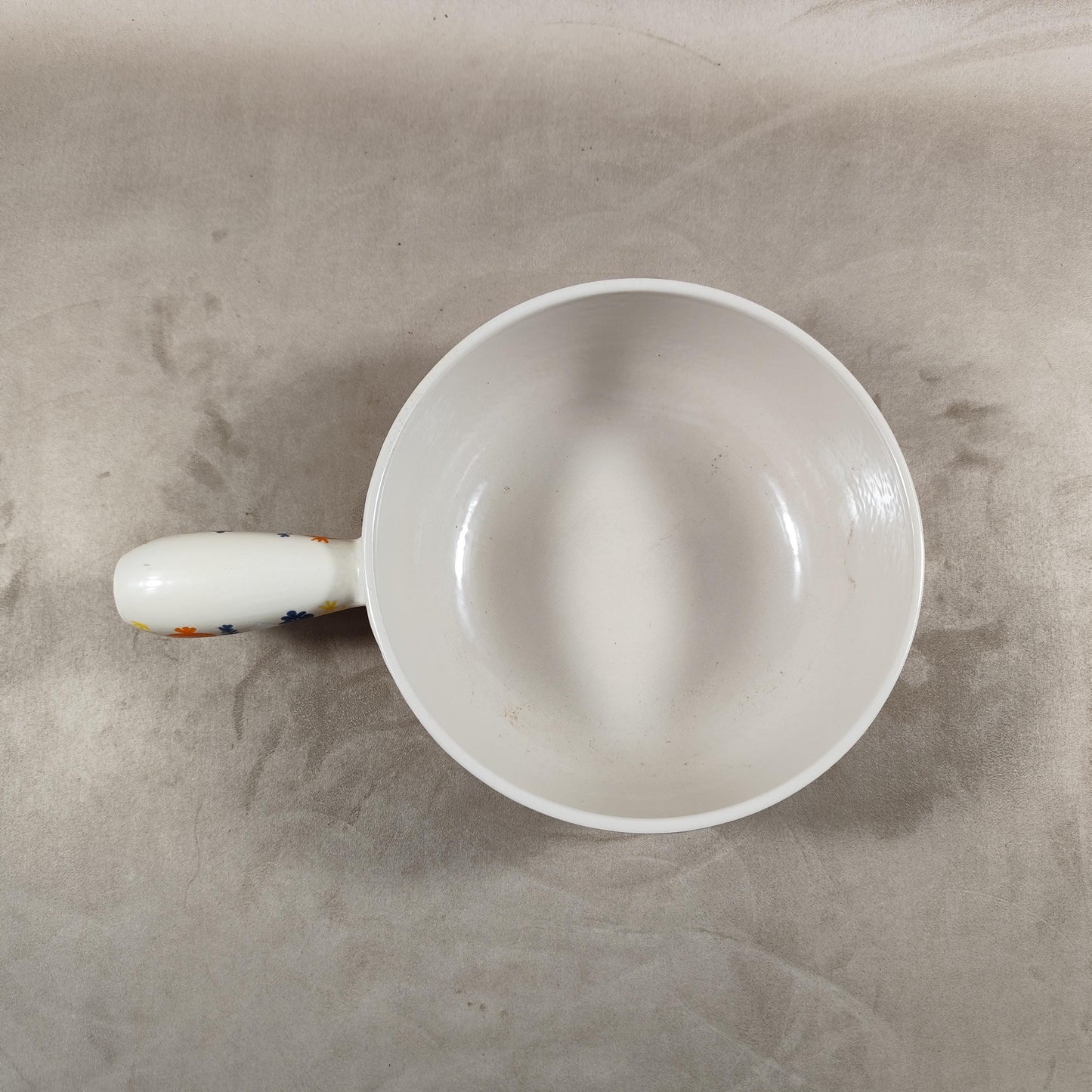 Caquelon LE CREUSET en fonte émaillée Edition limitée décor fondue Made in France 1970