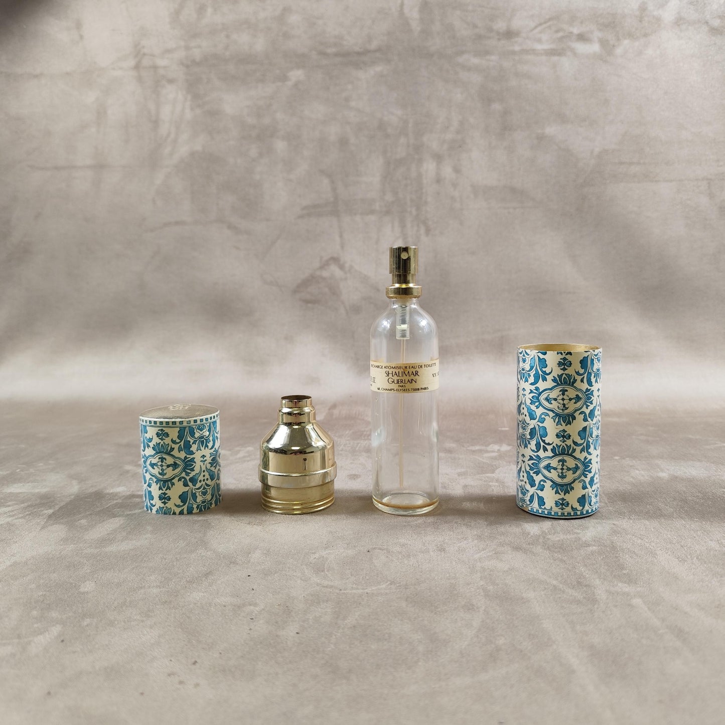 Etui pour flacons de parfums de voyage vide réutilisable Guerlain Paris Made in France Vintage 1970